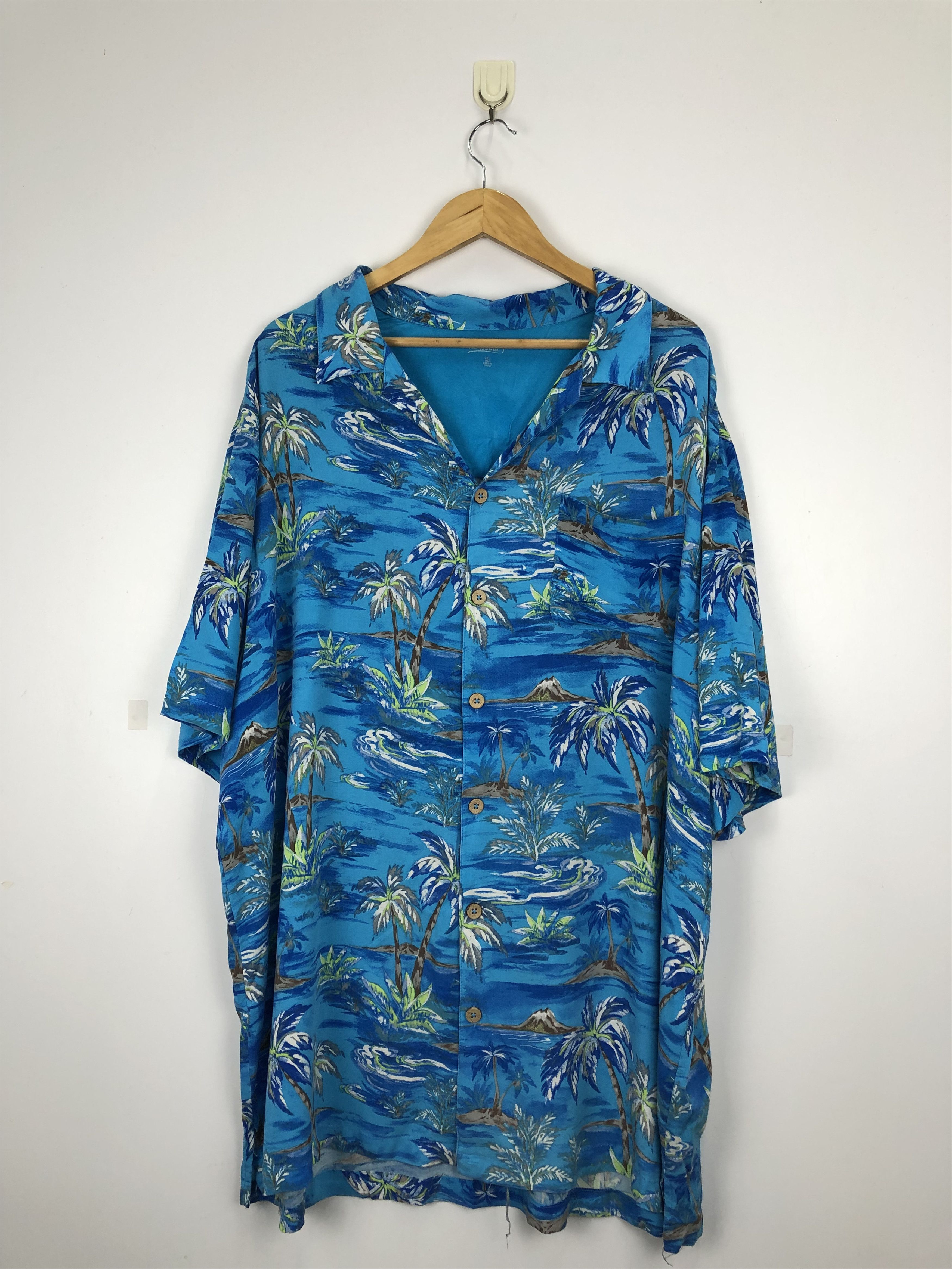 Vintage Vintage Rayon Hawaiian Island Motive TA0006 Size US XXL / EU 58 / 5 - 1 Thumbnail