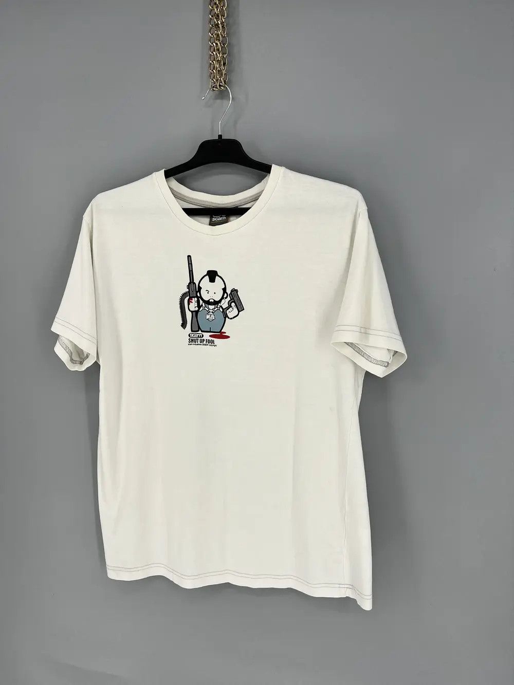 Other Vintage 06 Pulp Fiction Movie Cartoon by Scam Gangster TShir Size US XL / EU 56 / 4 - 3 Thumbnail