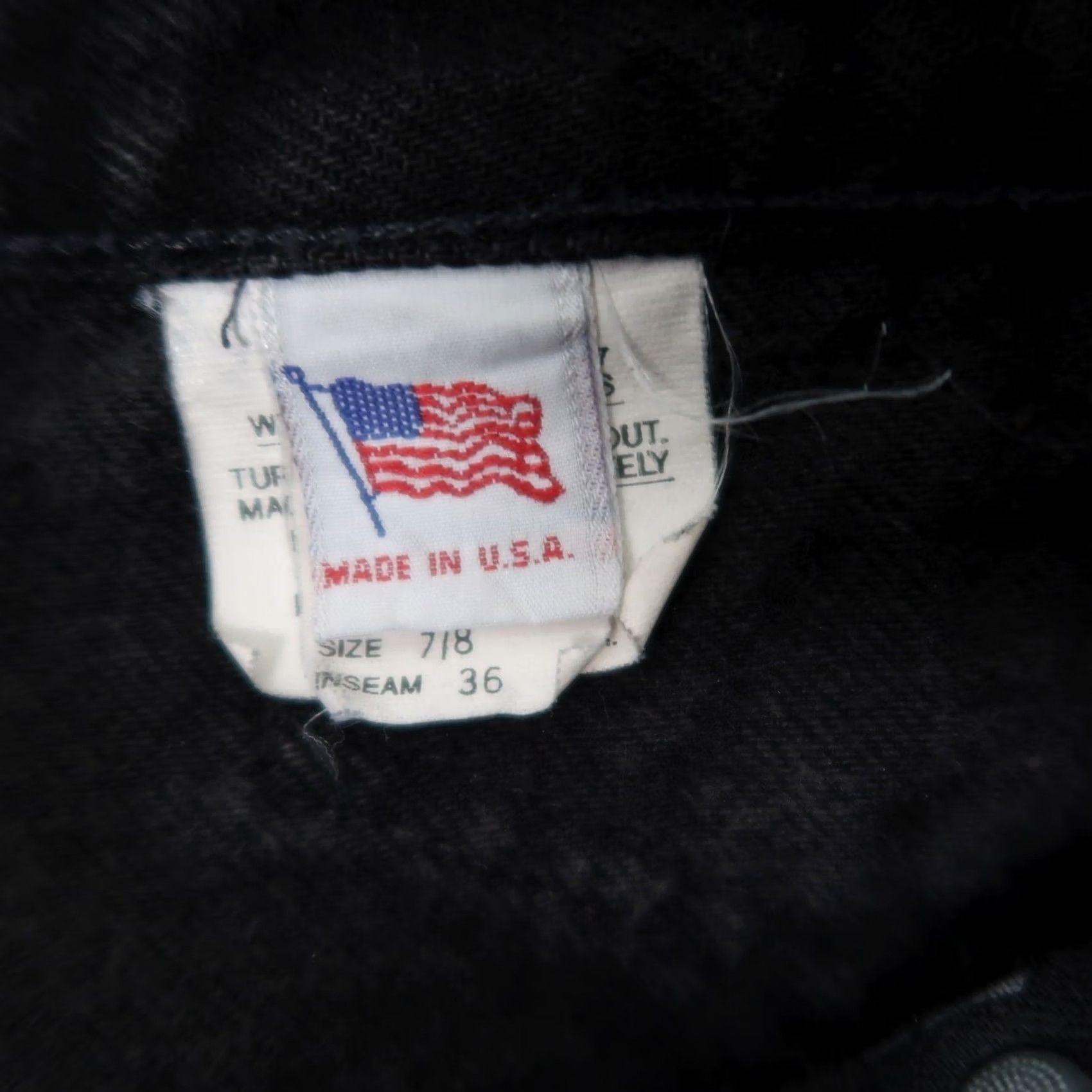 Vintage VINTAGE Rockies Jeans Western Bareback High Rise 24" 8 Black Denim 90s 80s Cowboy Southwestern Womens Jeans Size 30" / US 8 / IT 44 - 4 Thumbnail