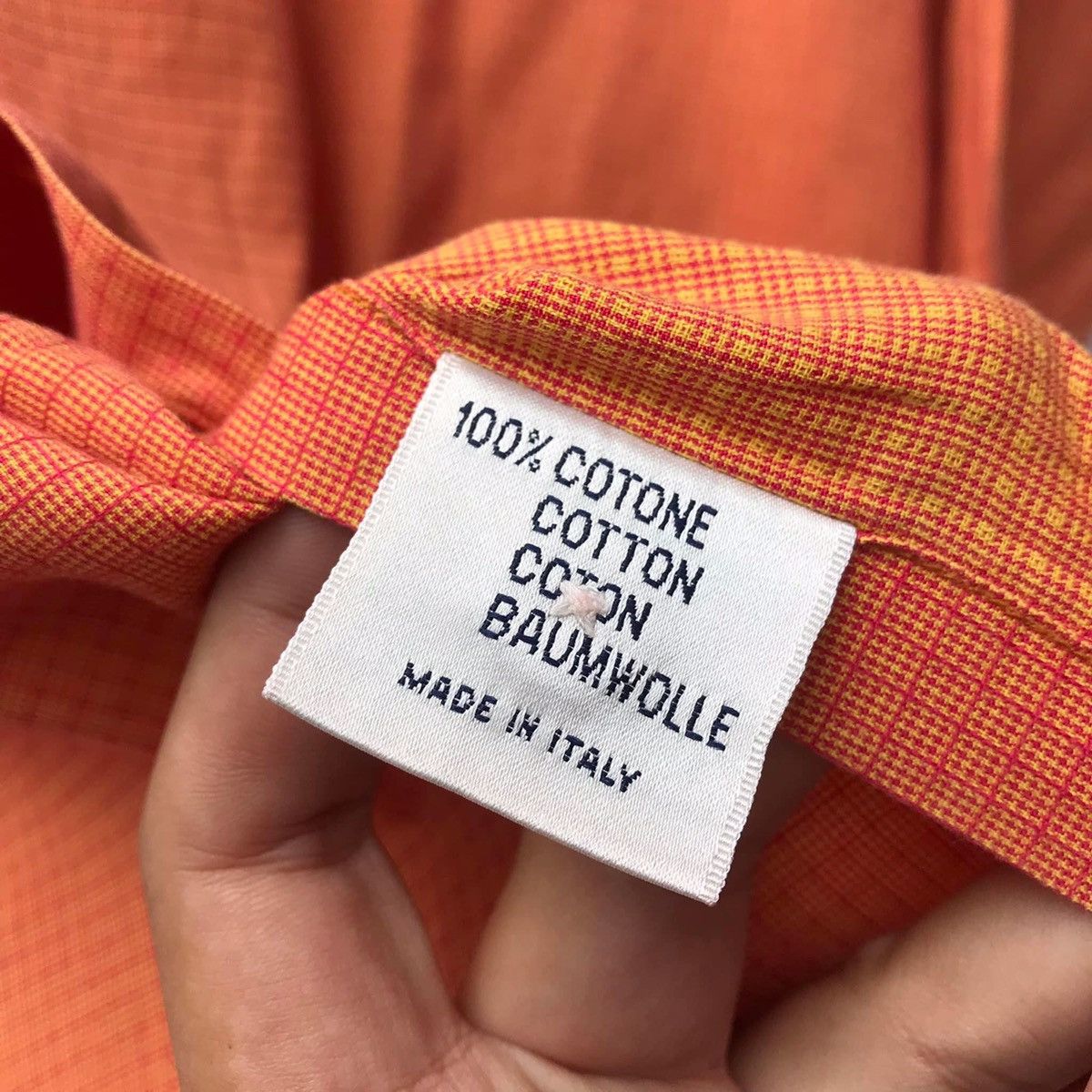 Givenchy × Vintage Givenchy Gentleman Button down Shirt Orange 100 % Baumwolle Size US L / EU 52-54 / 3 - 6 Thumbnail