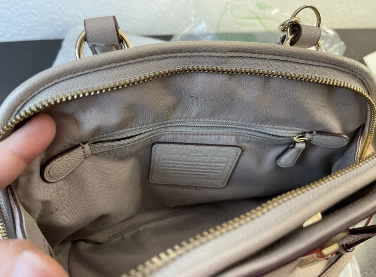 Coach Coach Beige Leather Street Prince Satchel Bag Size ONE SIZE - 5 Thumbnail