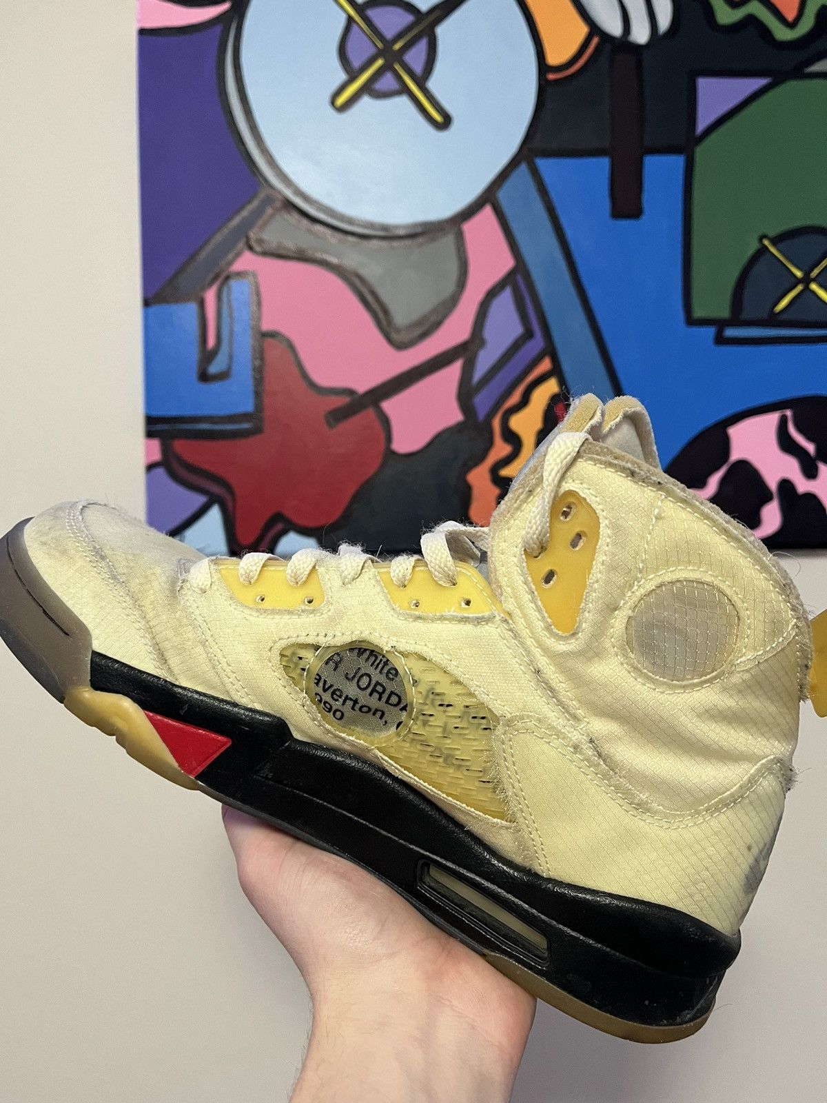 offwhite retro 5 sail