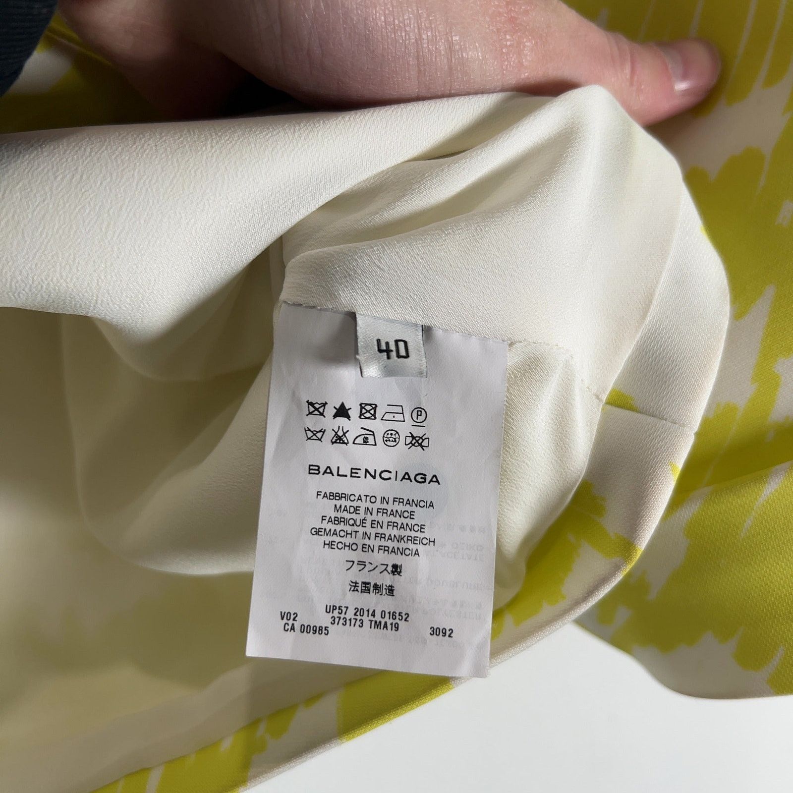Balenciaga Balenciaga Crop Jacket White/Yellow Size M Size M / US 6-8 / IT 42-44 - 9 Thumbnail