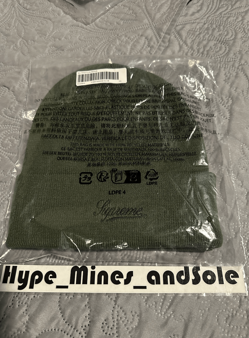 Supreme NWT Supreme x Wu Tang Clan Beanie - Green Size ONE SIZE - 4 Thumbnail
