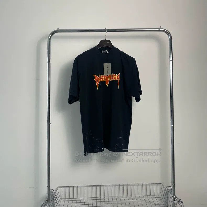 Balenciaga Balenciaga Black Rock Series Short Sleeve Size US S / EU 44-46 / 1 - 1 Thumbnail