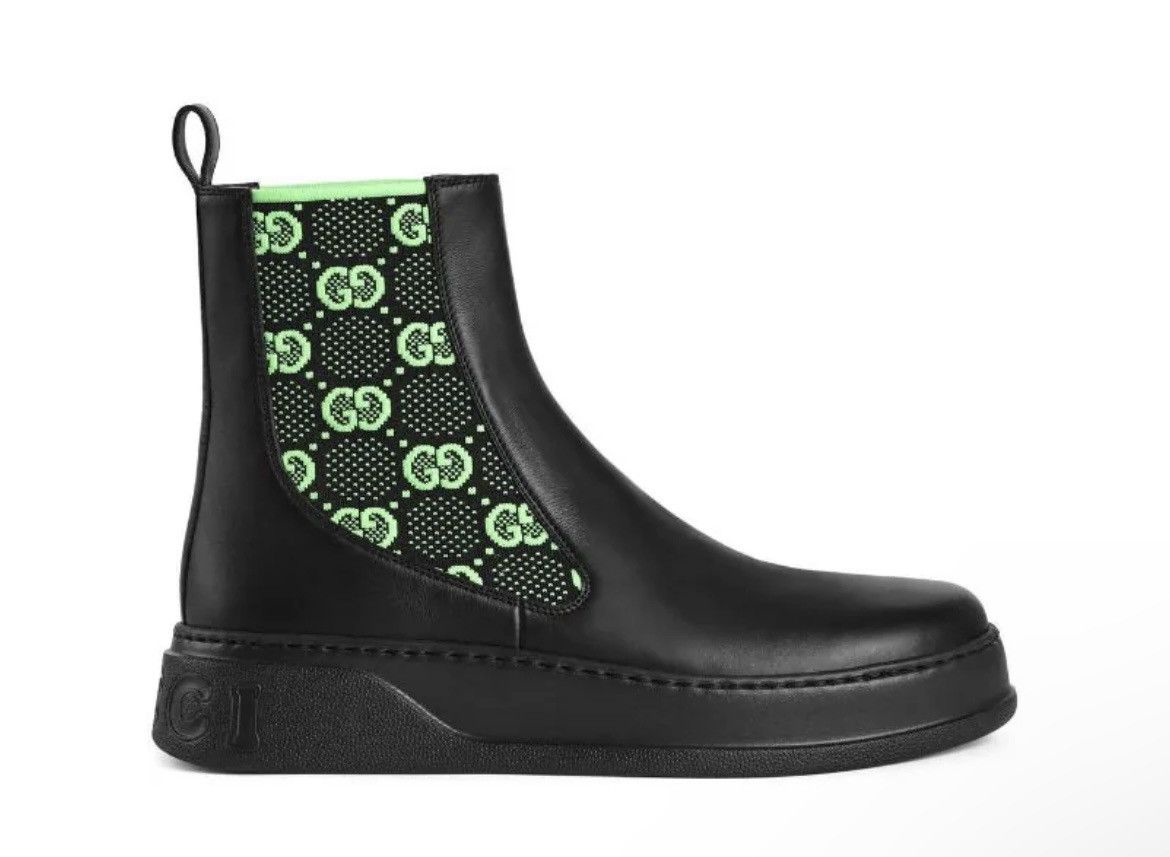 Gucci Men Boot with GG Jersey size 11