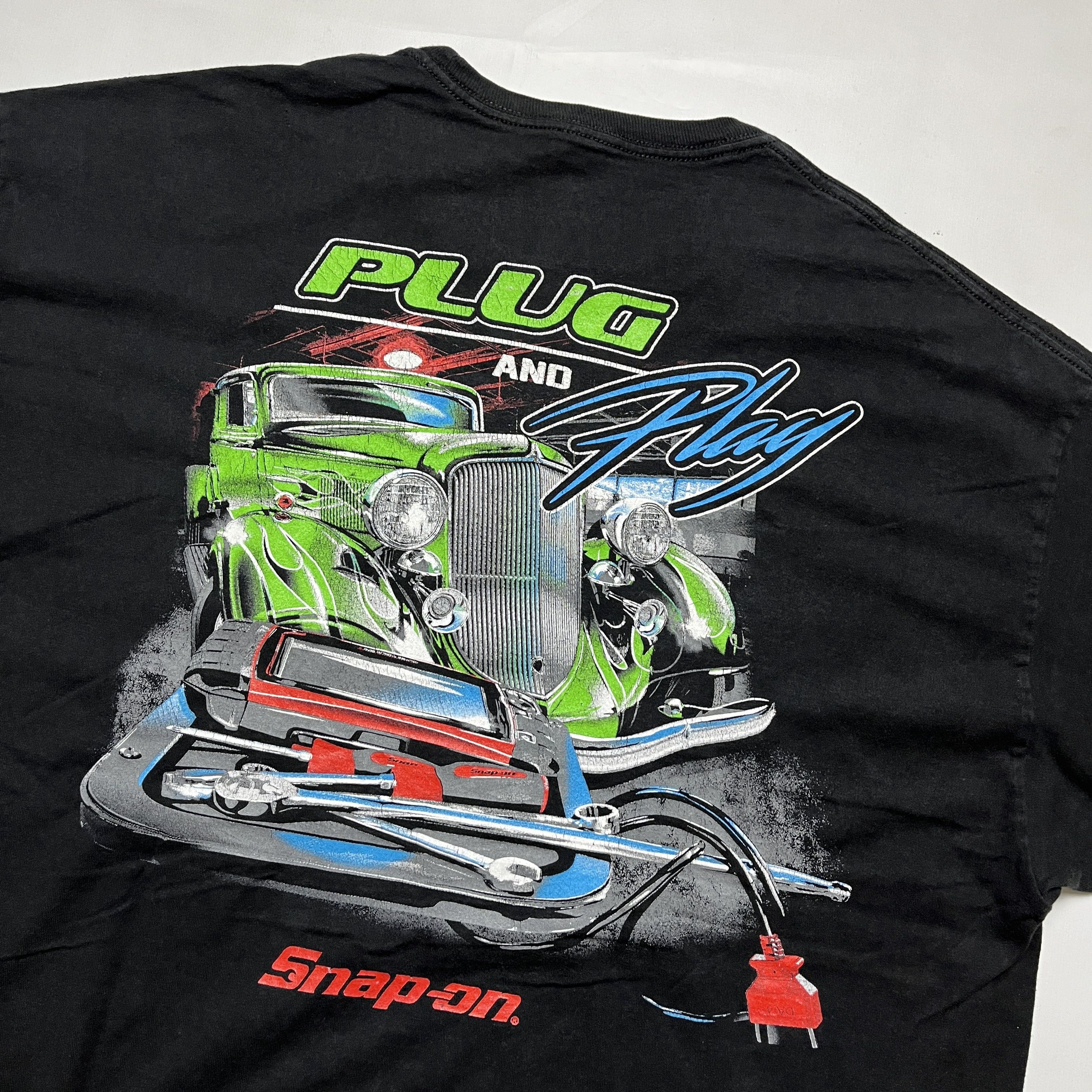 Jeff Hamilton × NASCAR × Vintage 😭LAST DROP😭 y2k plug and play snap on nascar unbrand tee Size US XL / EU 56 / 4 - 2 Thumbnail