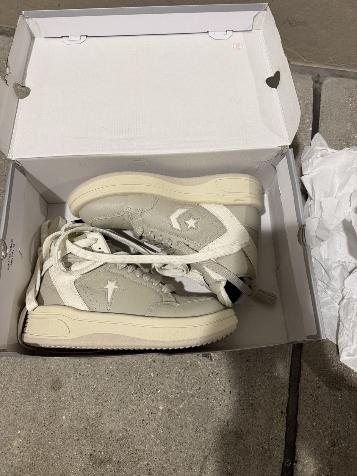 Converse × Rick Owens Drkshdw Rick Owens Turbowpn Mid Size US 8.5 / EU 41-42 - 5 Thumbnail