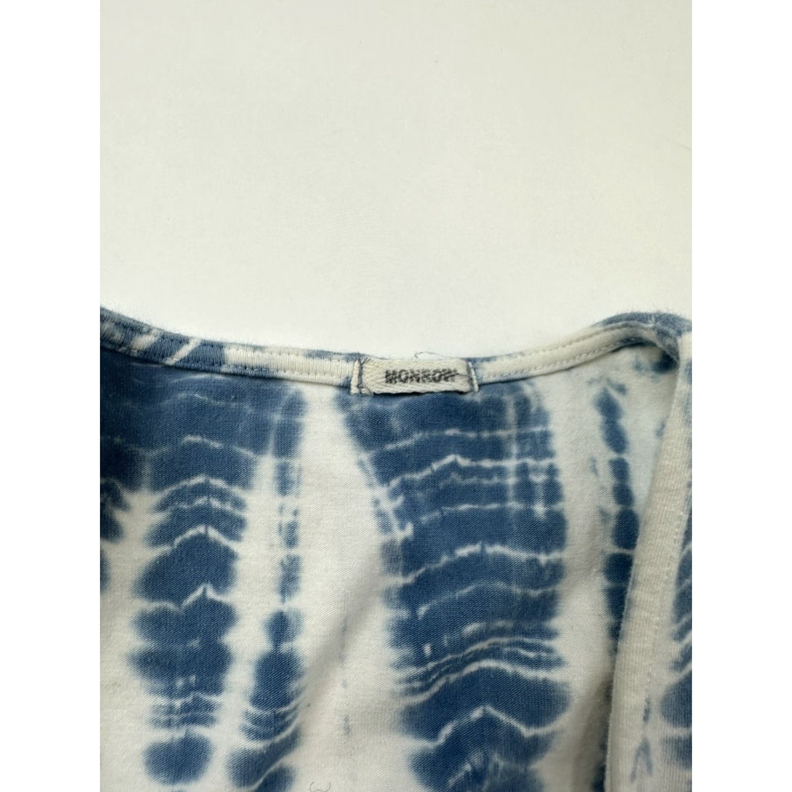 MONROW Monrow Maxi Dress Women’s M Blue Tie Dye Bodycon Dress Long Turquoise Pattern Tie Dye, Maxi for Women Size M / US 6-8 / IT 42-44 - 5 Thumbnail