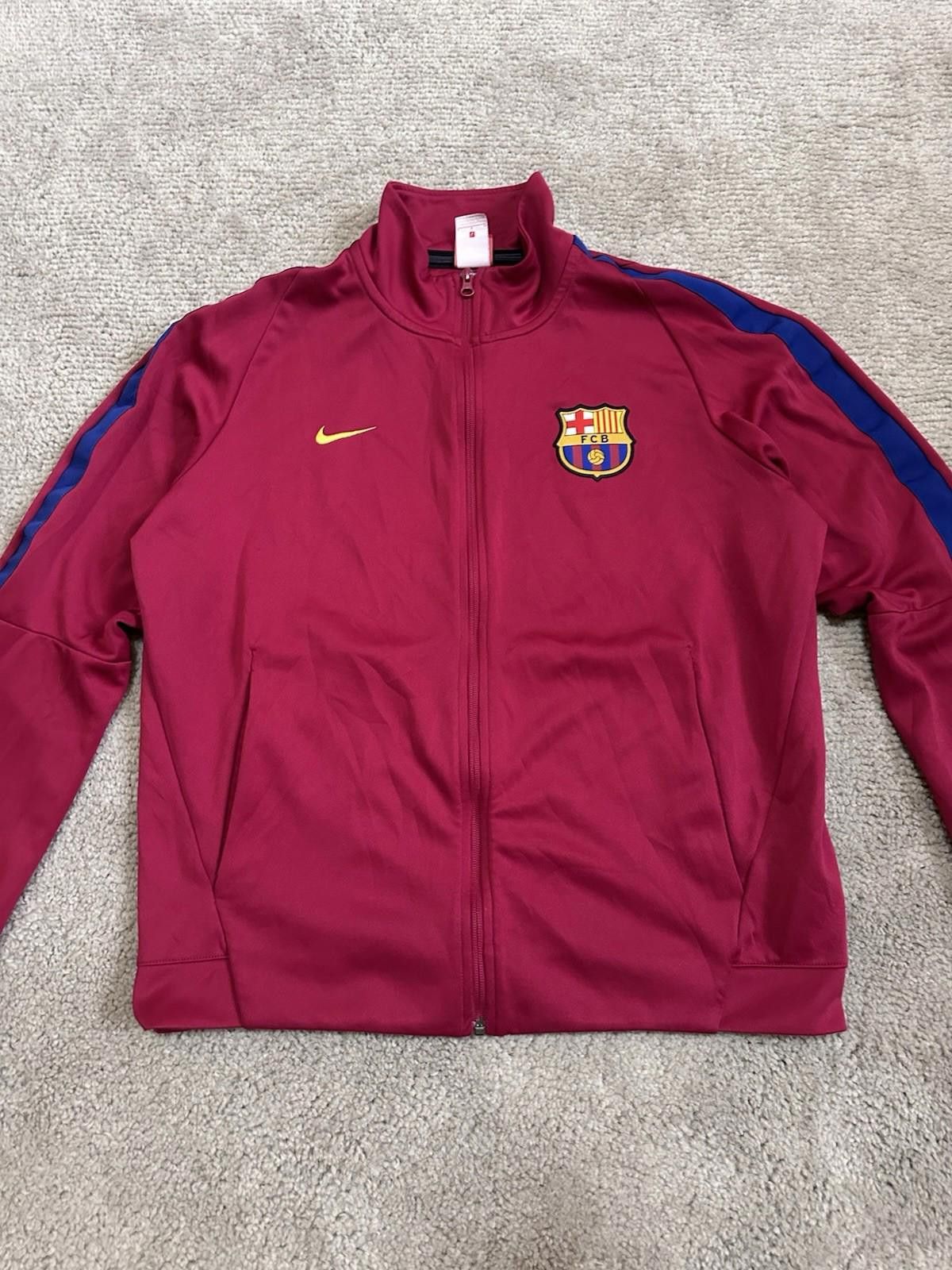 Nike Barcelona 2017/18 Football Soccer Track Jacket Nike Size L Size US L / EU 52-54 / 3 - 3 Thumbnail