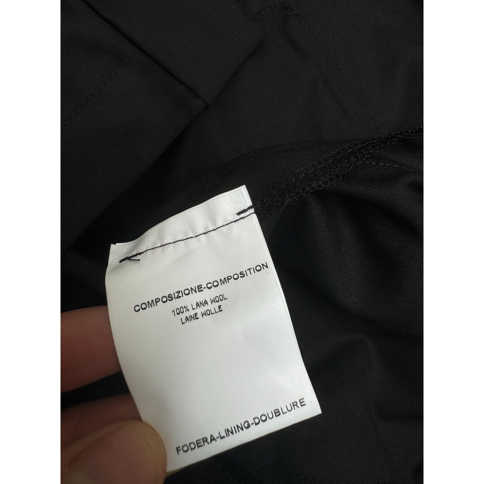 Yves Saint Laurent Black Saharian Wool Suit Size XS / US 0-2 / IT 36-38 - 15 Thumbnail