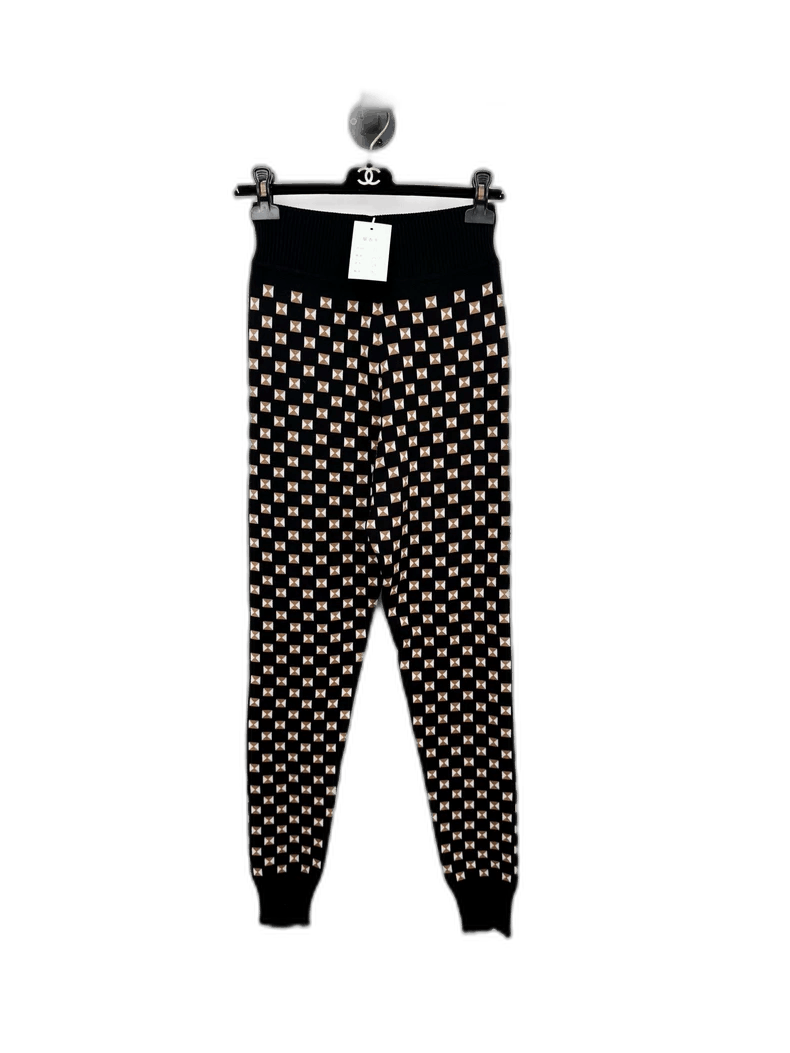 Hermes Hermes Knit Checkered Women's Pants Size 38" / US 16 / IT 52 - 1 Thumbnail
