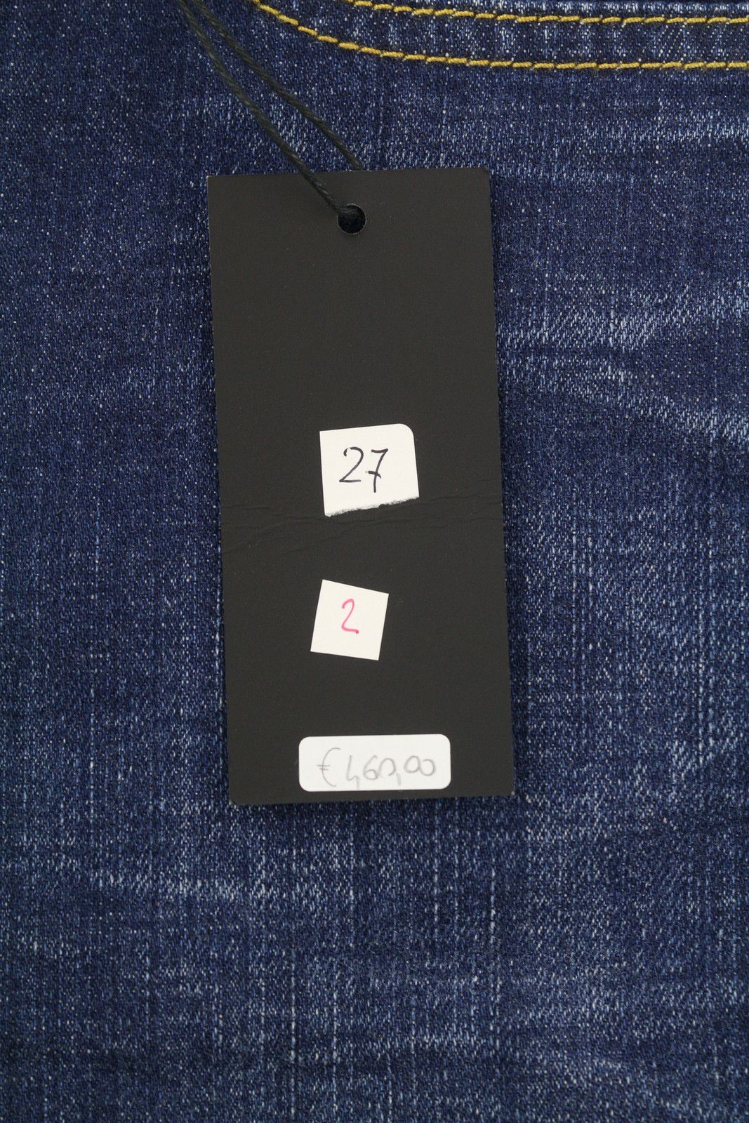 R13 BOY STRAIGHT 27 Howell Indigo Uneven Hem Jeans 85792 Size 27" / US 4 / IT 40 - 10 Thumbnail