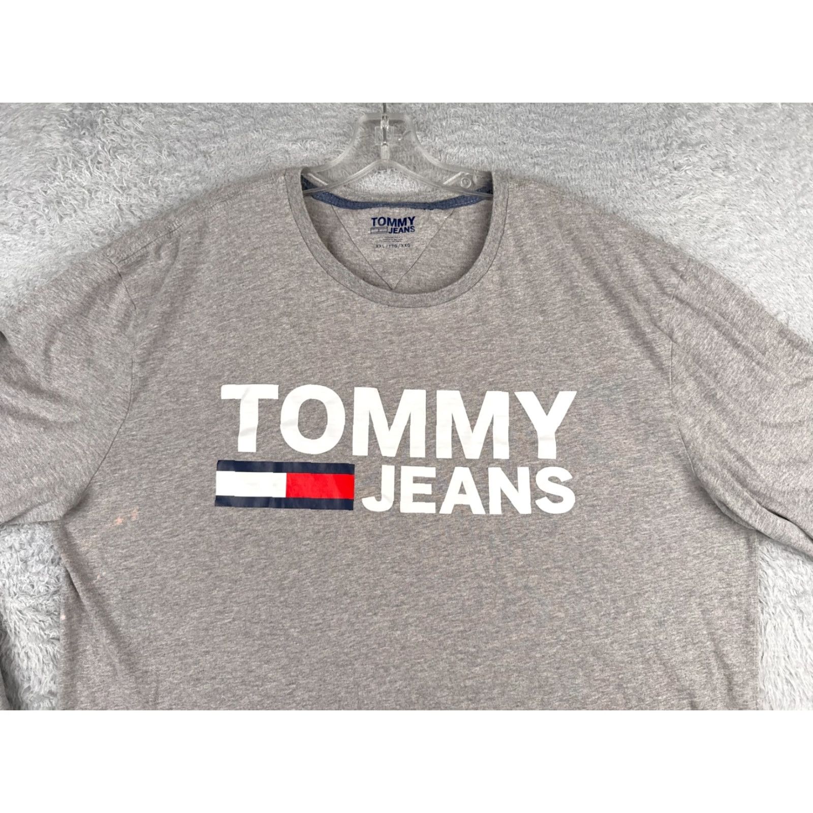 Tommy Hilfiger Tommy Hilfiger Shirt Men XL Gray Long Sleeve 100% Cotton Jersey Crew Neck Classic Size US XL / EU 56 / 4 - 4 Thumbnail