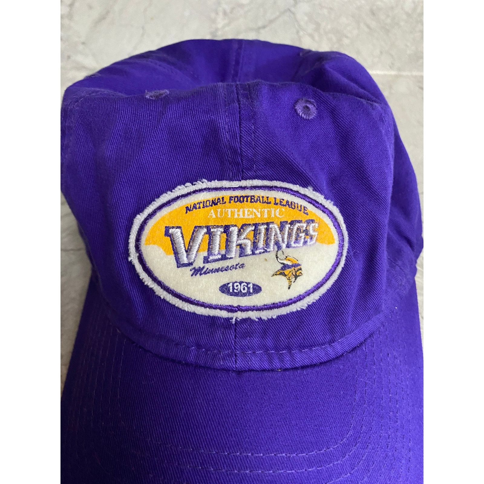 Reebok Minnesota Vikings Strapback Adjustable Baseball Hat Size ONE SIZE - 3 Thumbnail