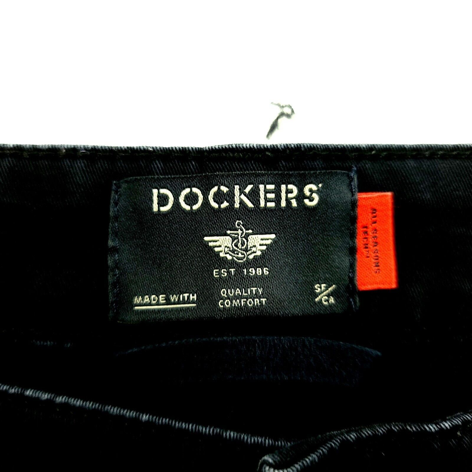 Dockers Dockers Dark Blue Straight Coupe Droite Jeans High Rise Ligh Size US 38 / EU 54 - 6 Thumbnail