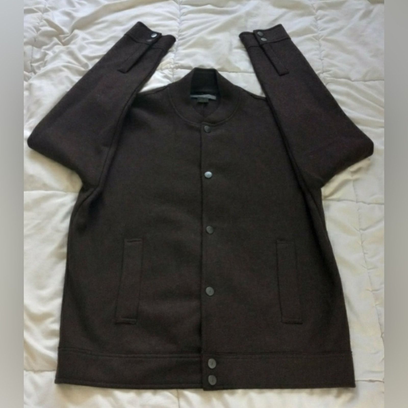 John Varvatos John Varvatos Italian Merino Wool Teddy Jacket size M Size US M / EU 48-50 / 2 - 1 Thumbnail