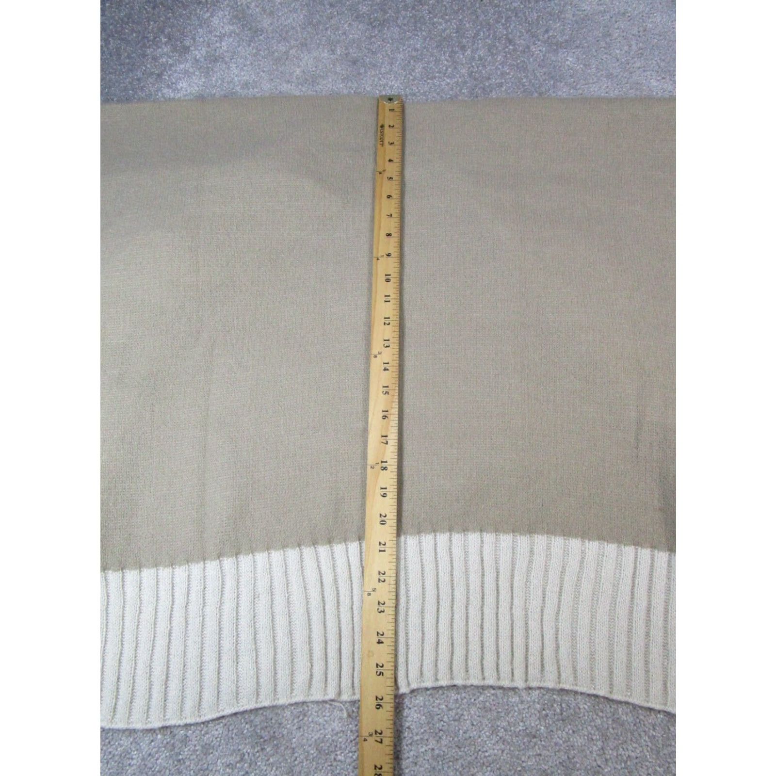 Vintage On 34Th Poncho Womens One Size Brown Beige Knit Open Front New Size ONE SIZE - 6 Thumbnail