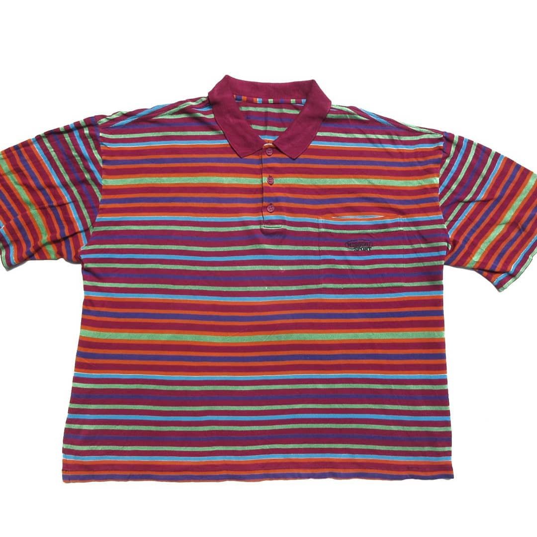 Missoni vintage 90s Missoni sport polo shirt Rainbow Vintage Stripes Size US M / EU 48-50 / 2 - 1 Thumbnail
