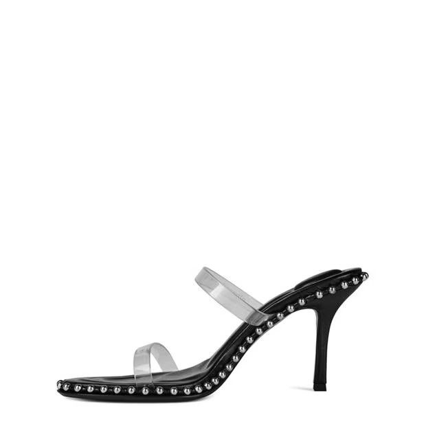 Alexander Wang o1g2r1mq0824 Mules in Black Size US 10 / IT 40 - 2 Thumbnail