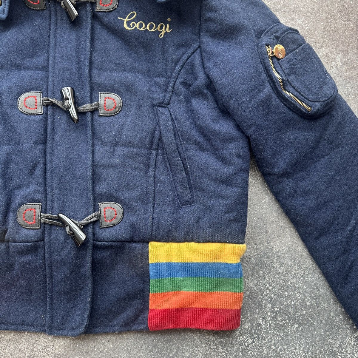 Coogi Coogi Vintage Y2K Faux Fur Hooded Wool Bomber Jacket Size M / US 6-8 / IT 42-44 - 8 Thumbnail