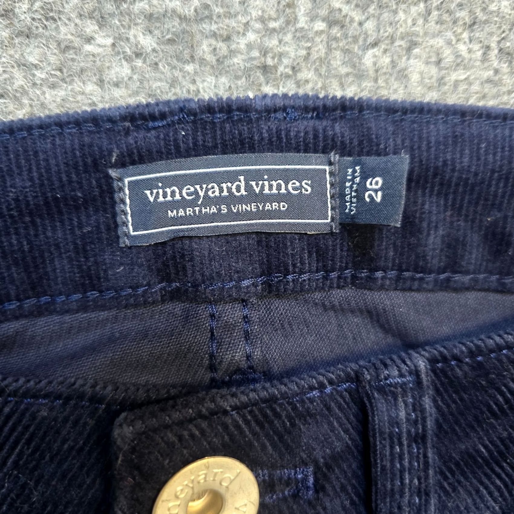 Vineyard Vines Vineyard Vines Pants Womens Size 26 Blue Corduroy Straight Leg Preppy Casual Dress Pants Size 26" / US 2 / IT 38 - 4 Thumbnail