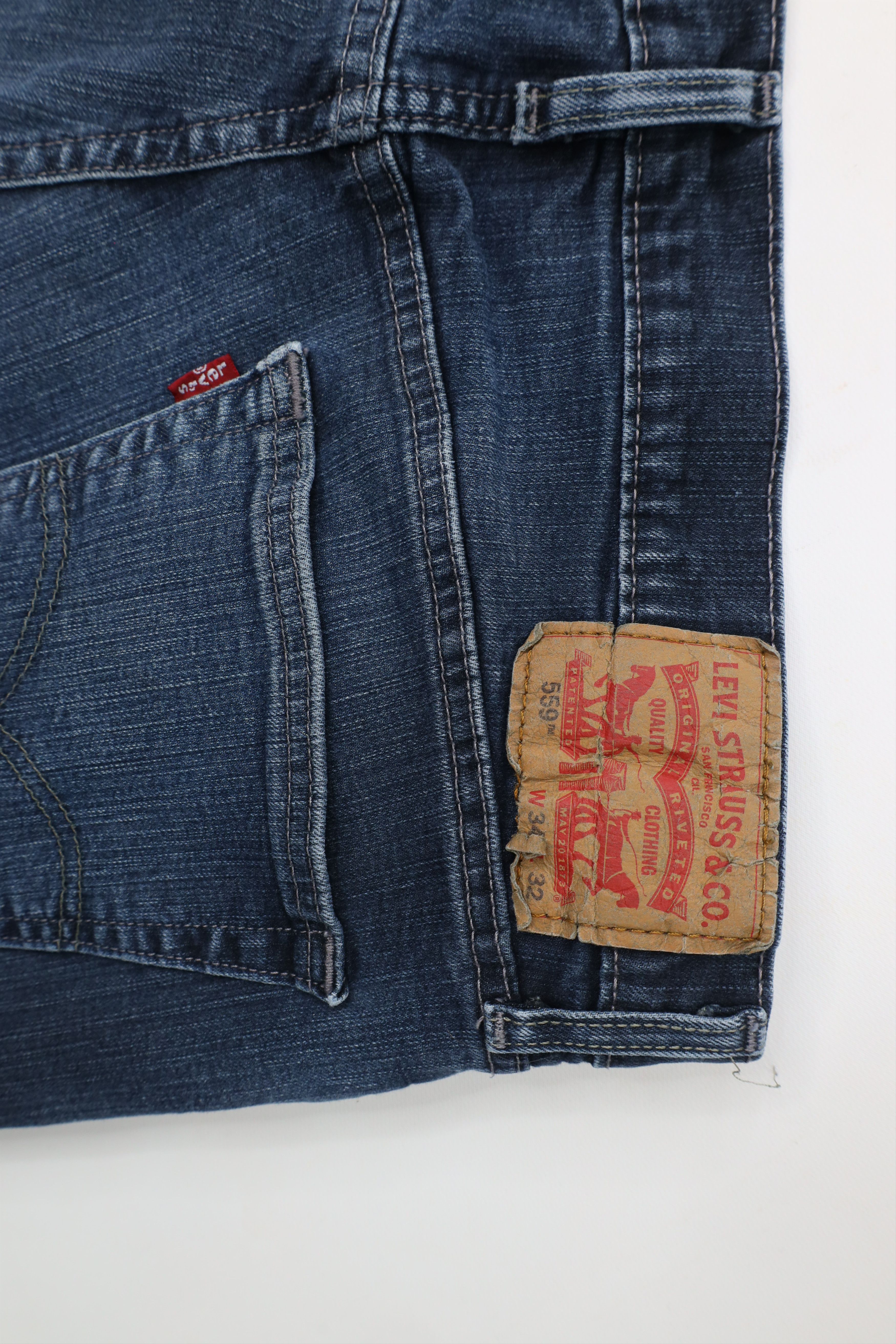 Levi's × Vintage Vintage Y2K Levis 559 Fit Straight Leg Denim Jeans Blue Size US 34 / EU 50 - 12 Thumbnail