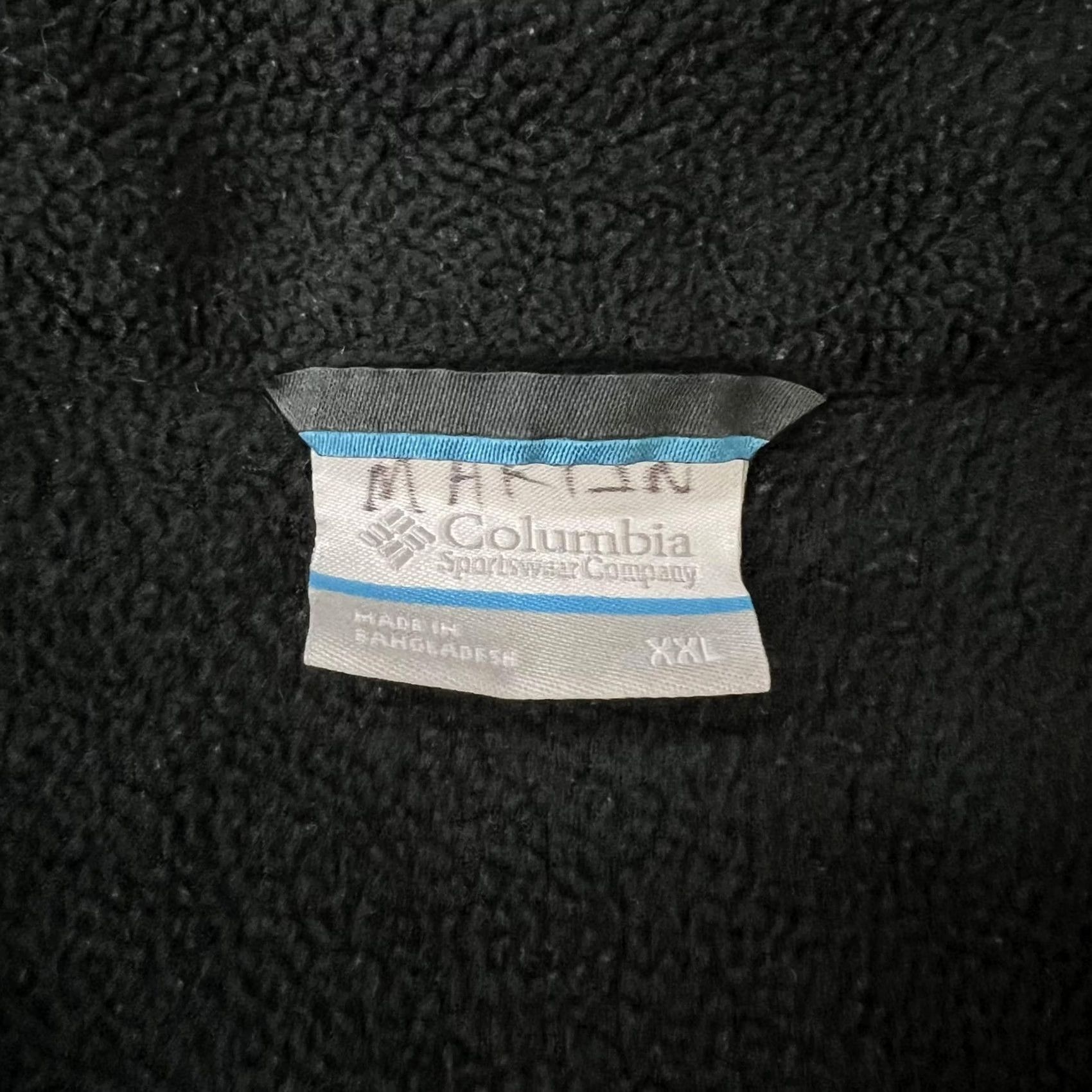 Vintage Columbia Mens 2XL Jacket Fleece Full Zip Lightweight Black Green Outdoor Size US XXL / EU 58 / 5 - 4 Thumbnail