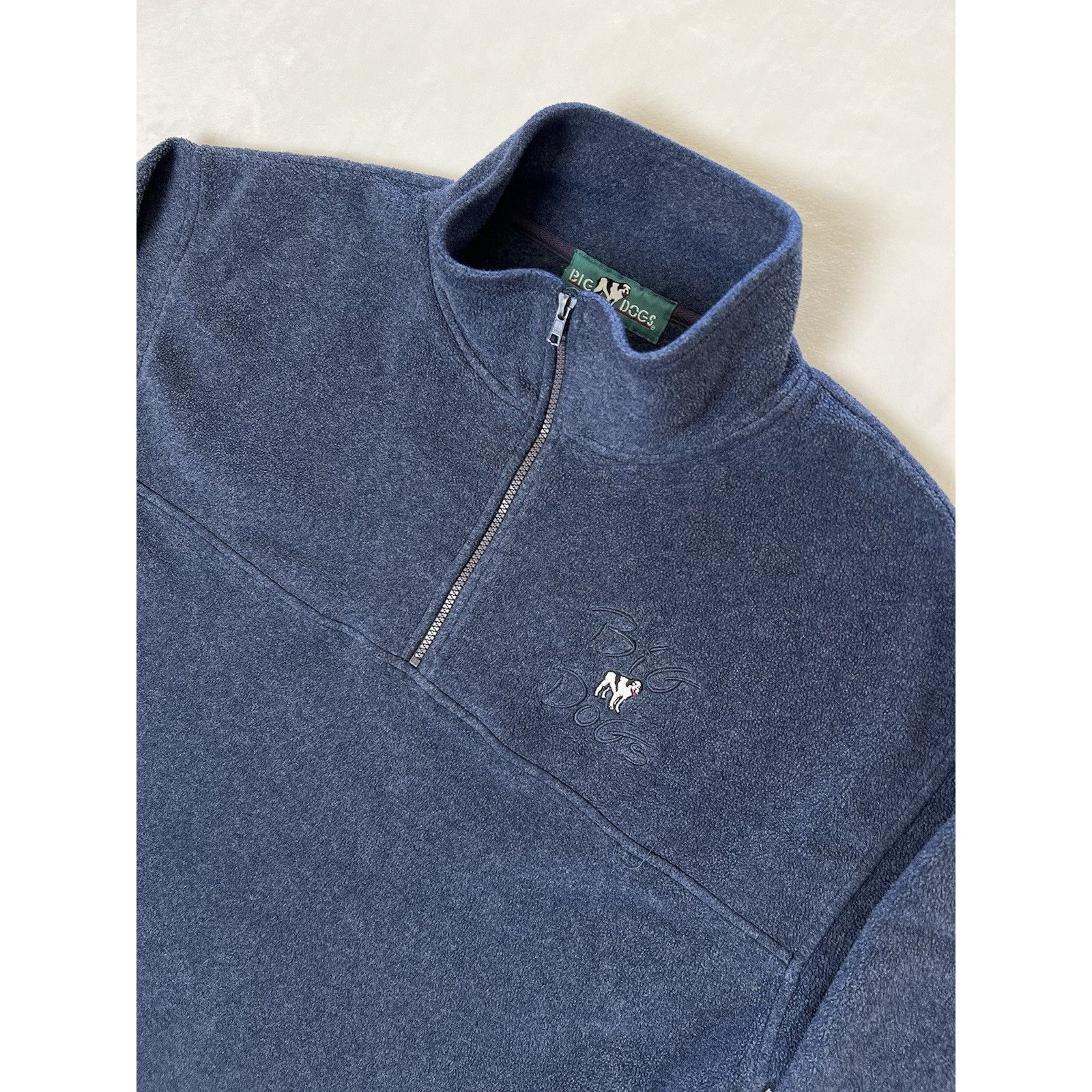 Big Dogs Vintage Big Dogs 1/4 Zip Fleece Sweatshirt Size XL Blue 90s Size US XL / EU 56 / 4 - 2 Thumbnail