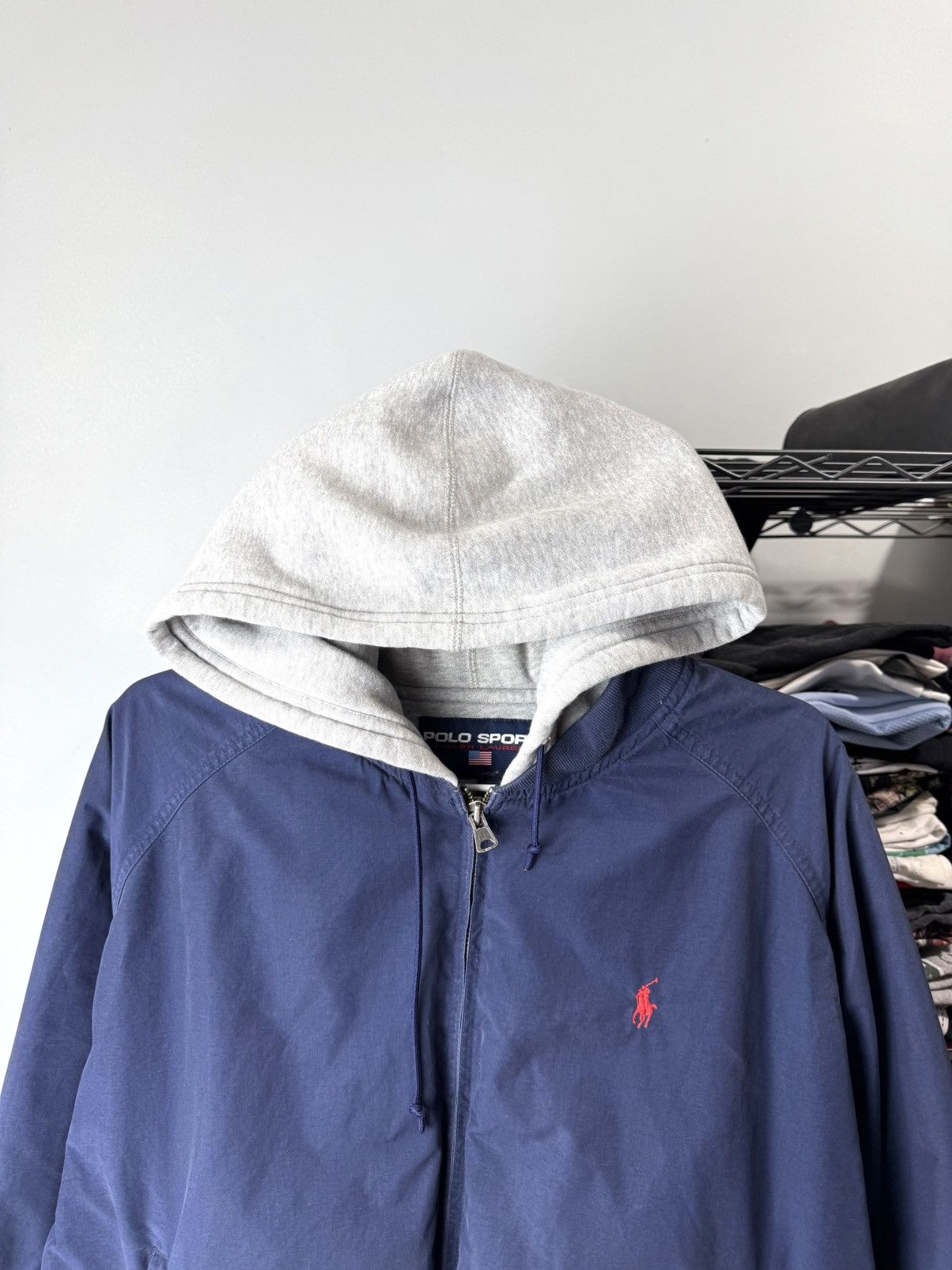 Polo Ralph Lauren Vintage Polo Sport Ralph Lauren Jacket Hoodie Size US L / EU 52-54 / 3 - 3 Thumbnail