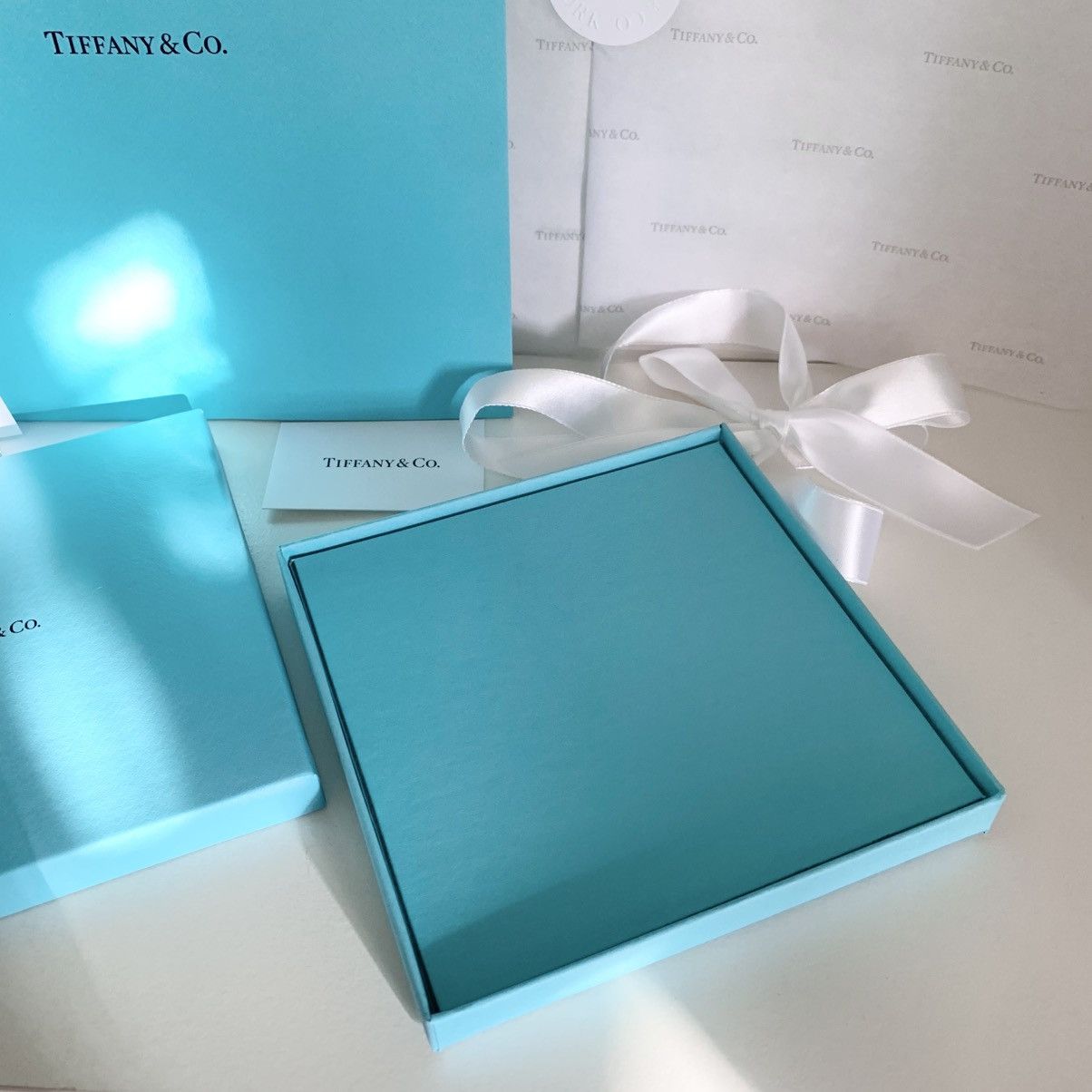 Tiffany & Co. Tiffany & Co. Gift Set Box Bag Ribbon Card Full Set Large Size ONE SIZE - 17 Thumbnail