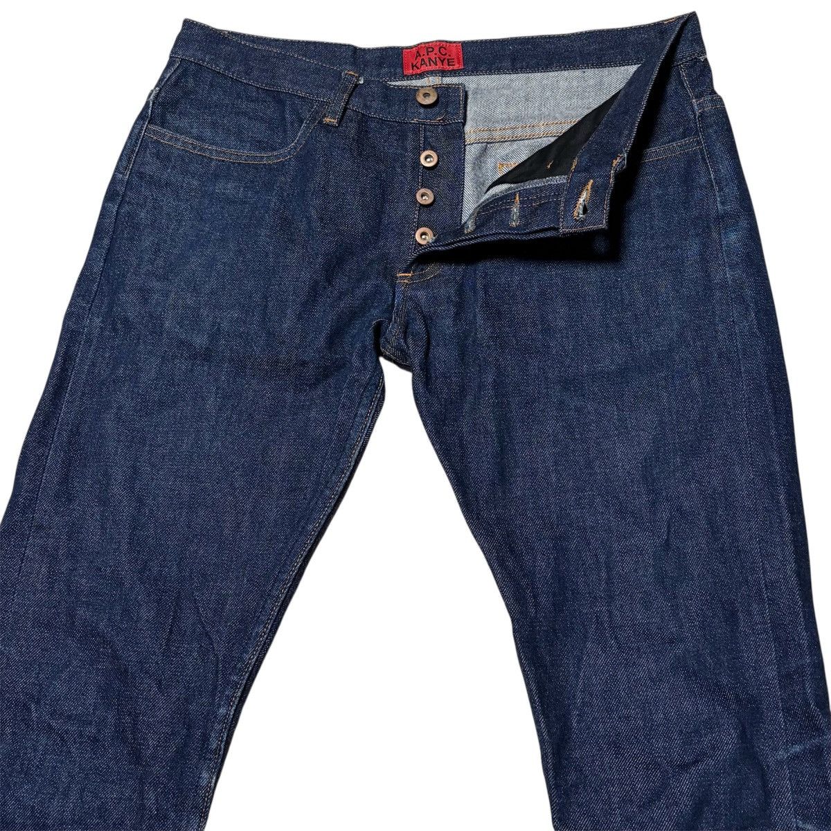 A.P.C. × Kanye West FW2013 KANYE WEST A.P.C. INDIGO JEANS Size US 30 / EU 46 - 4 Thumbnail