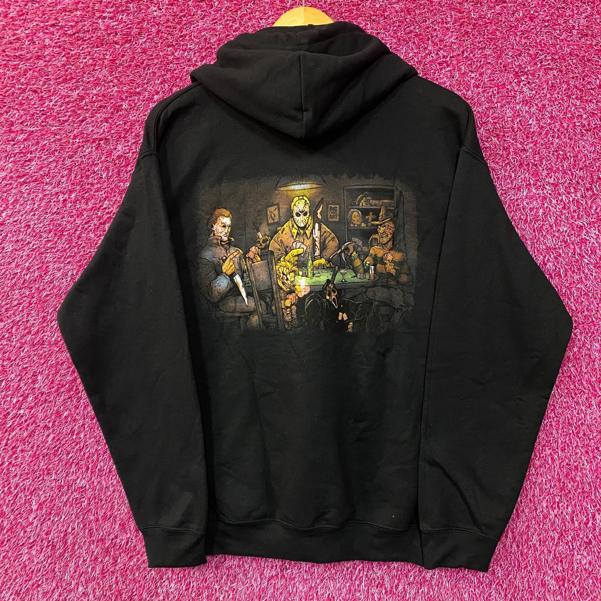 Other Slashers Playing Poker Horror Movie Hoodie Medium Size US M / EU 48-50 / 2 - 1 Thumbnail