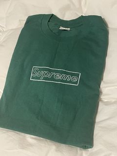 Supreme KAWS Original Fake Box Logo Collaboration Tee Shirt Large