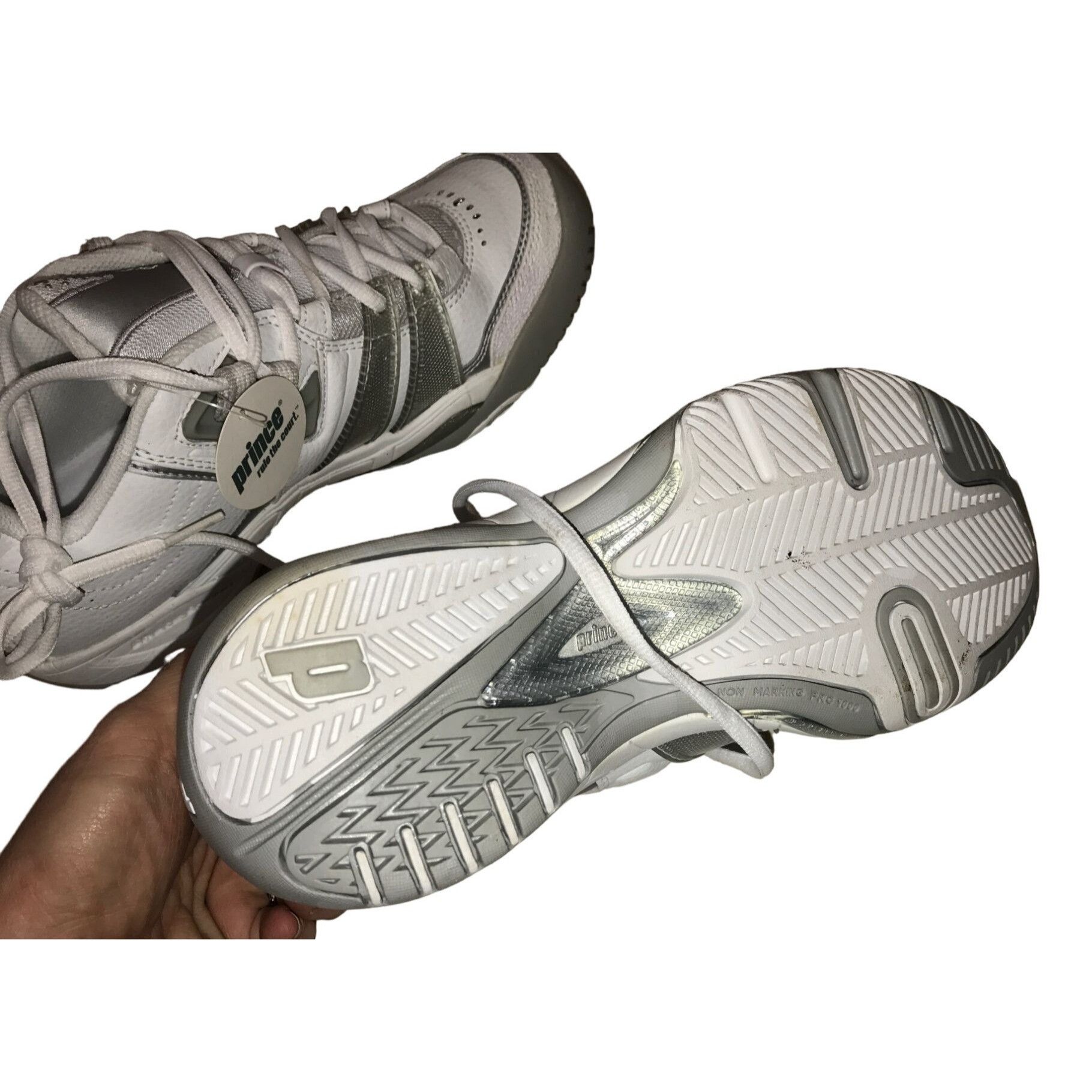 Prince Prince T10 Women's White and Gray Tennis Shoes Size US 8.5 / IT 38.5 - 6 Thumbnail