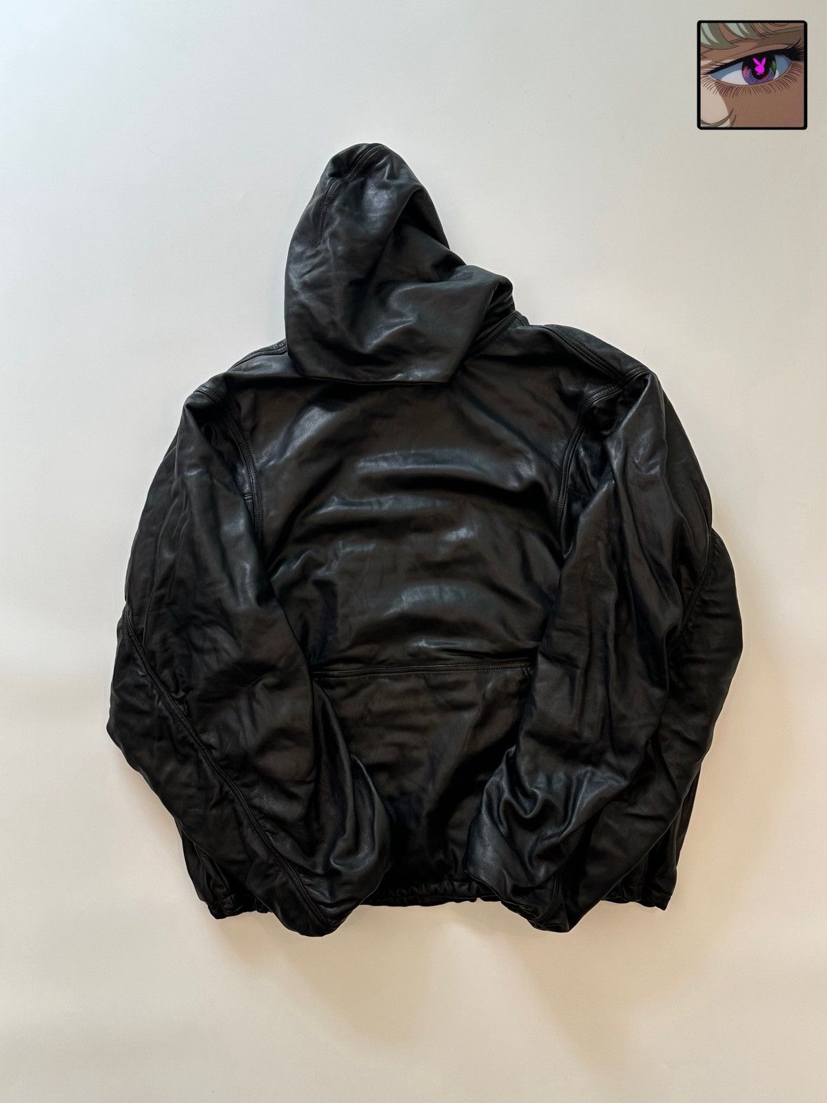 Balenciaga Balenciaga Winter22 360show leather hoody jacket Size US S / EU 44-46 / 1 - 1 Thumbnail