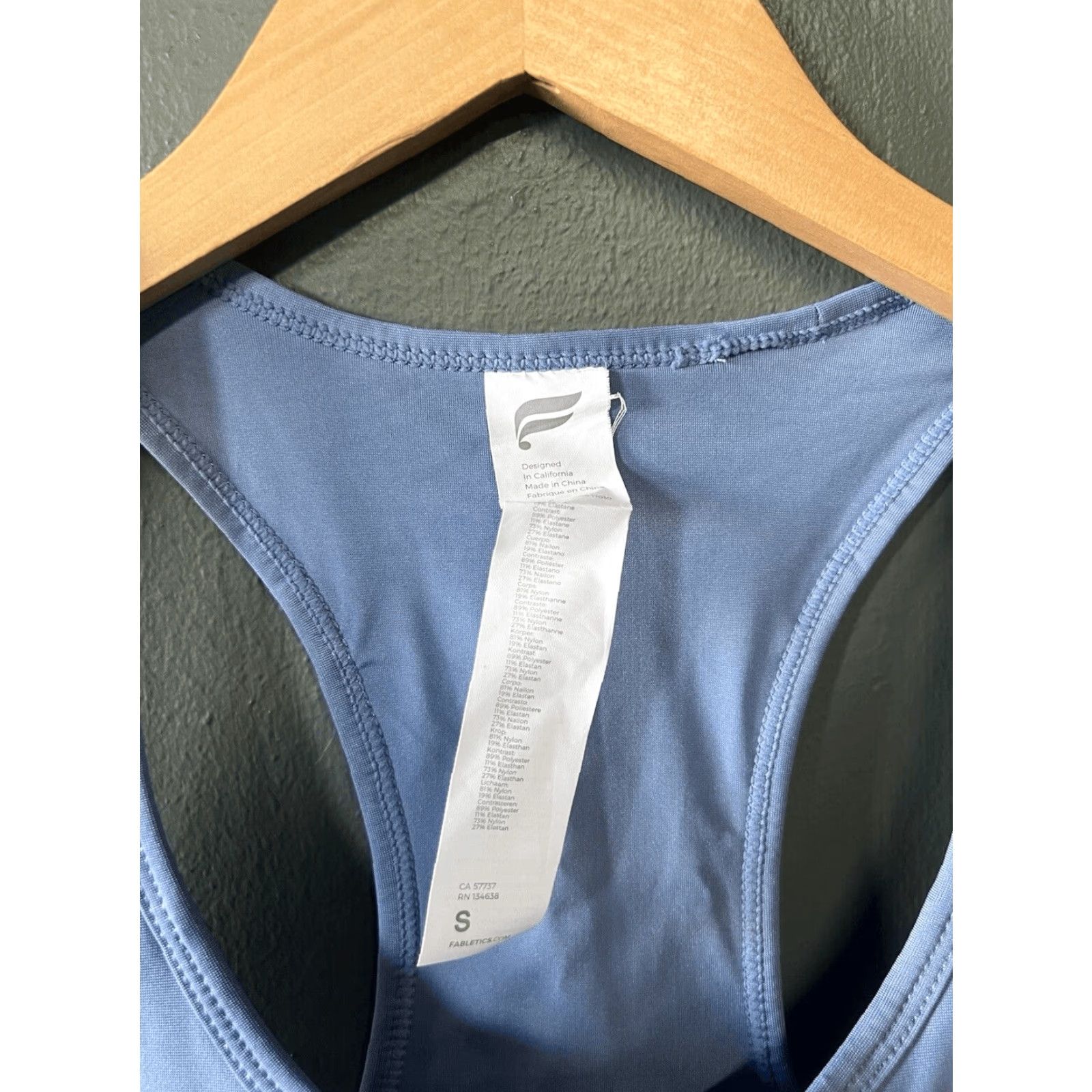 Fabletics Fabletics Womens Sports Bra Full Athletic Blue Size S Size ONE SIZE - 3 Thumbnail