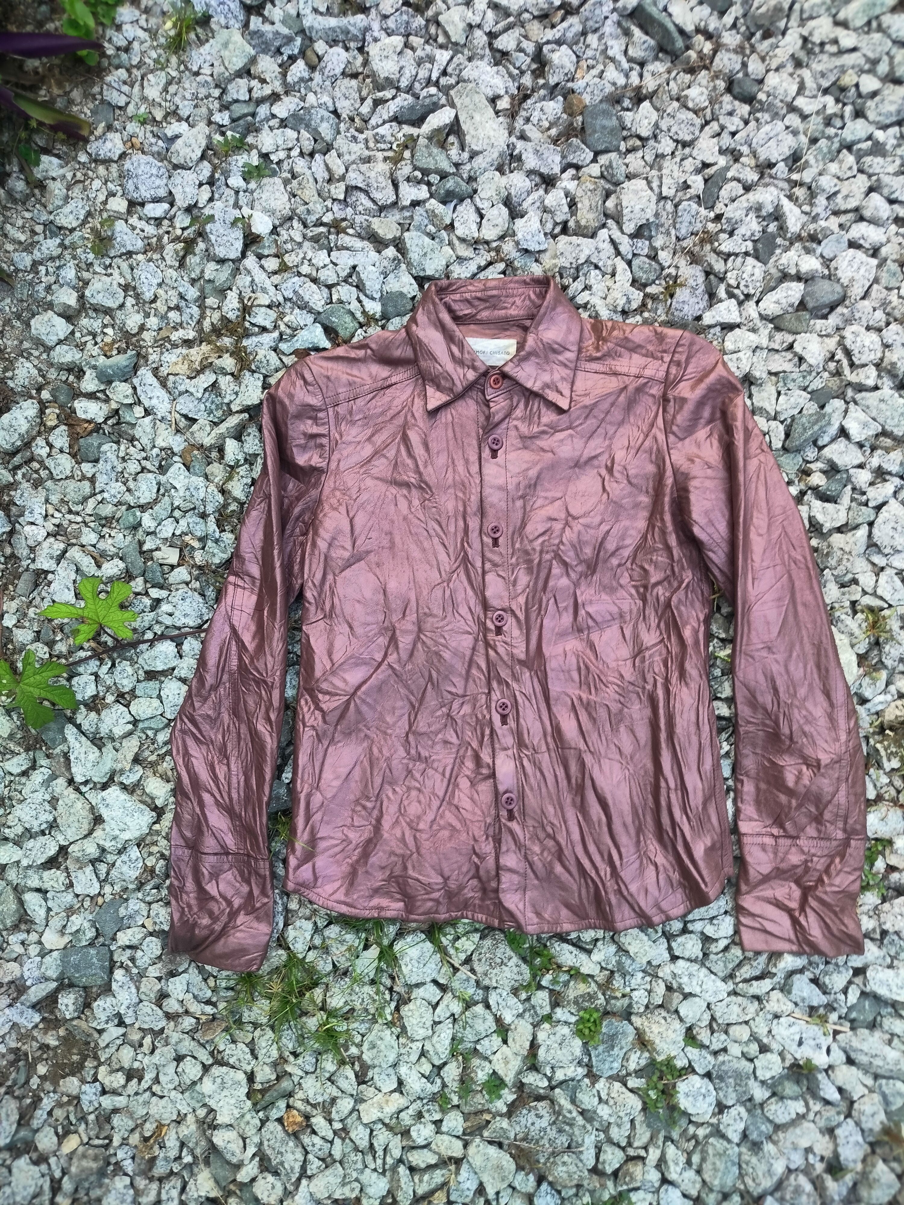TSUMORI CHISATO BUTTON UPS LEATHER SHIRT