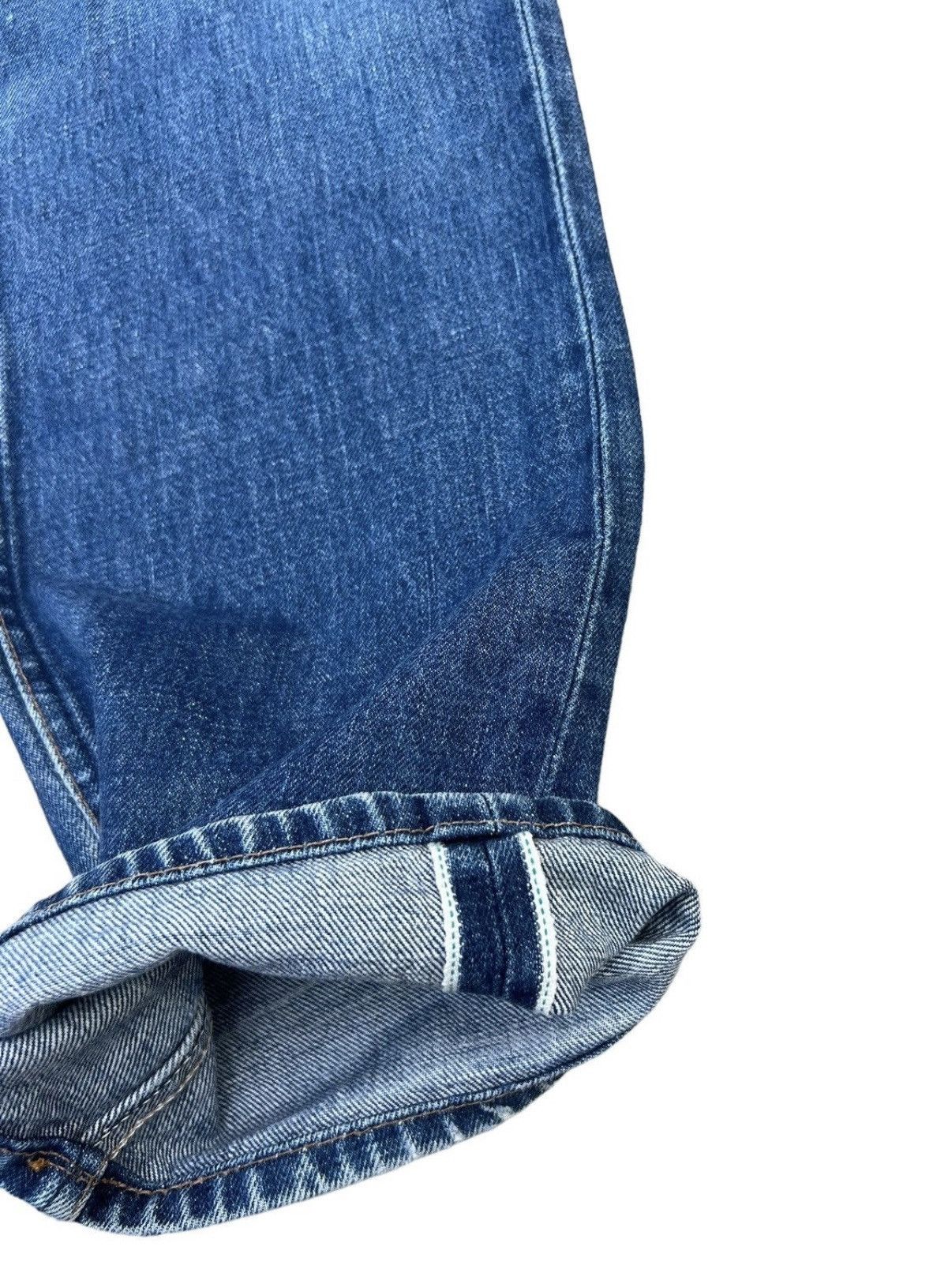 Vintage Vintage Wrangler Blue Bell Blue Denim Selvedge Jeans Size US 31 - 14 Thumbnail