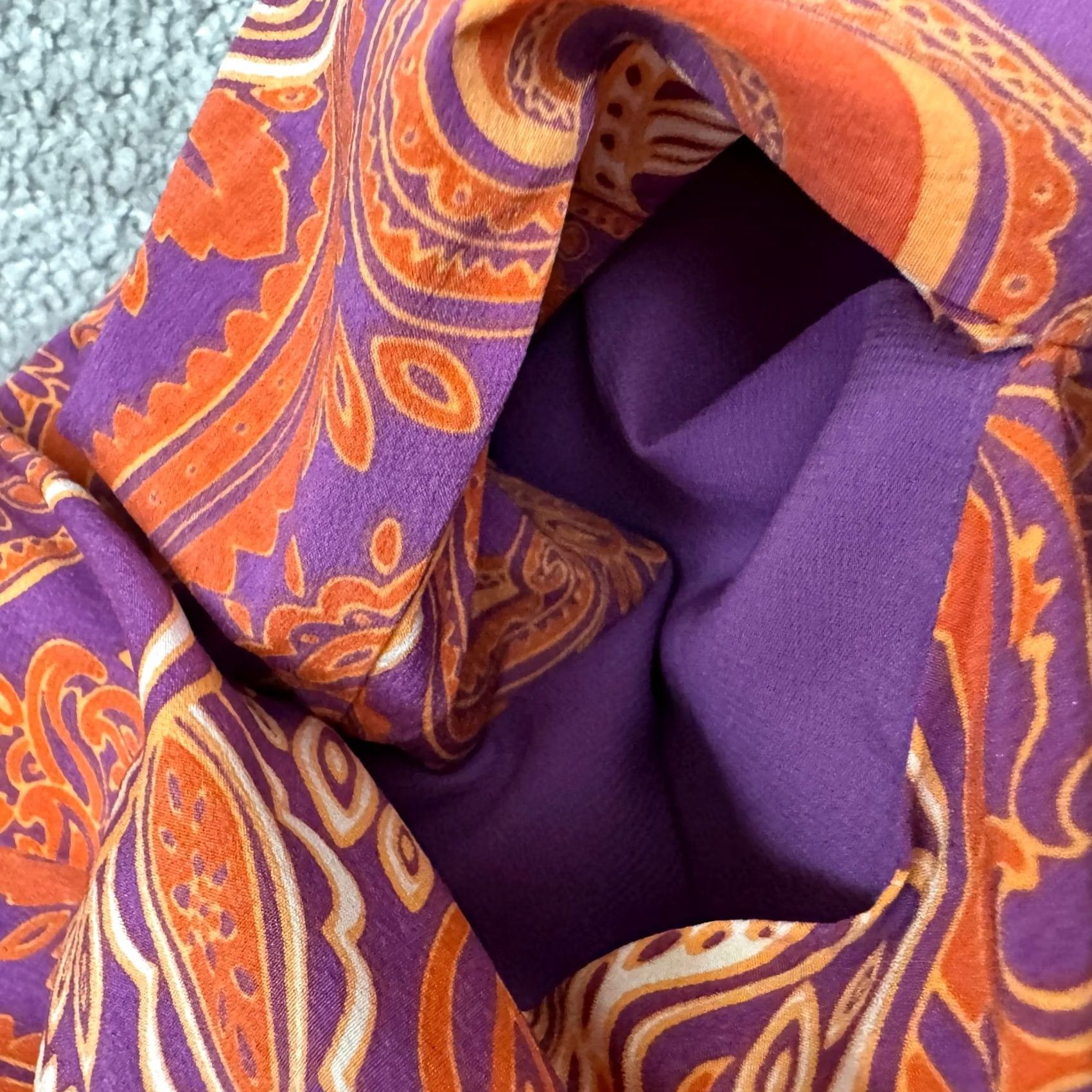 Nicole Miller Nicole Miller Studio Mini Dress Womens 4 Brown Purple Paisley Silk Strapless Size S / US 4 / IT 40 - 6 Thumbnail