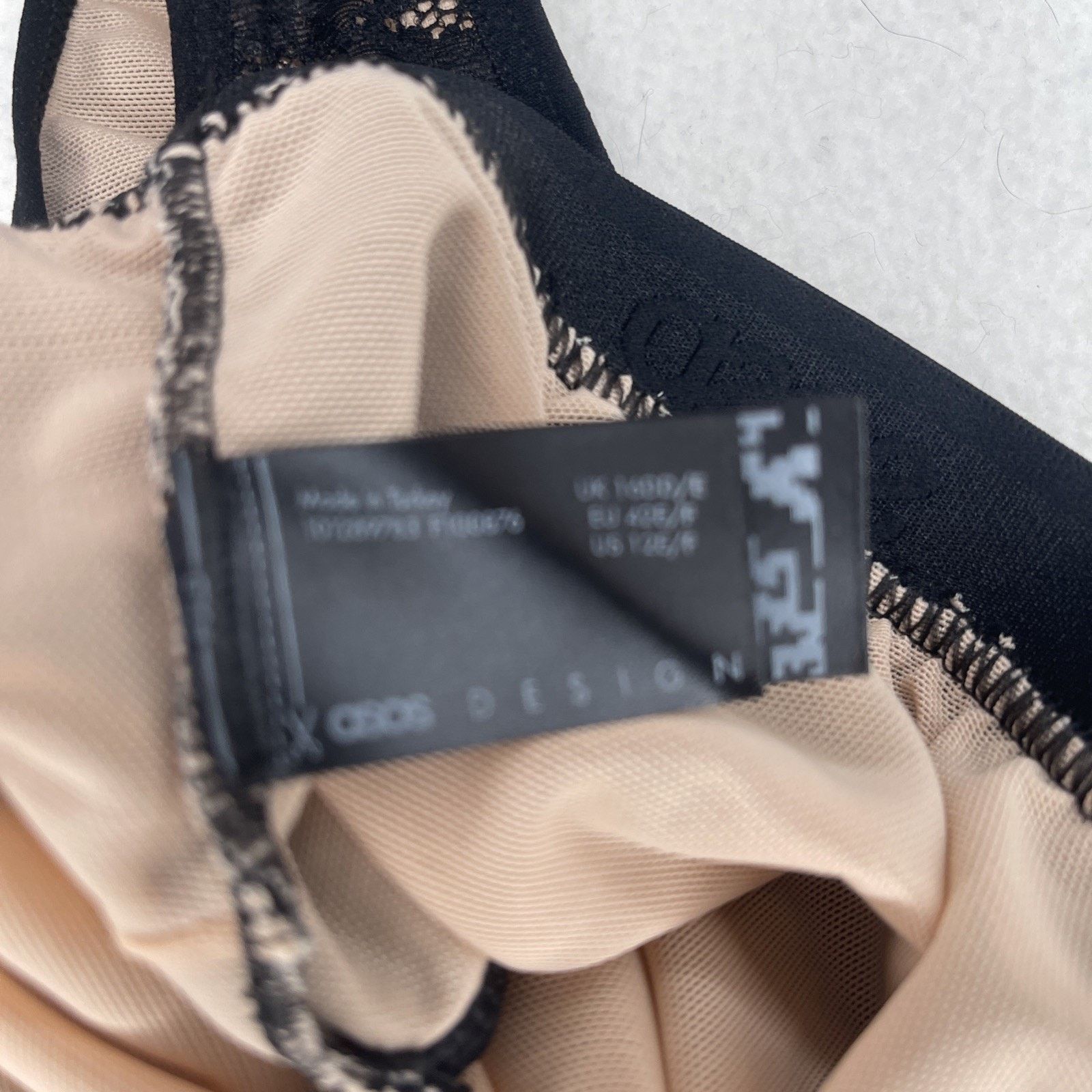 Asos ASOS Lined Bra/ Camisole Black Lace, Size 12- NWOT Size L / US 10 / IT 46 - 4 Thumbnail