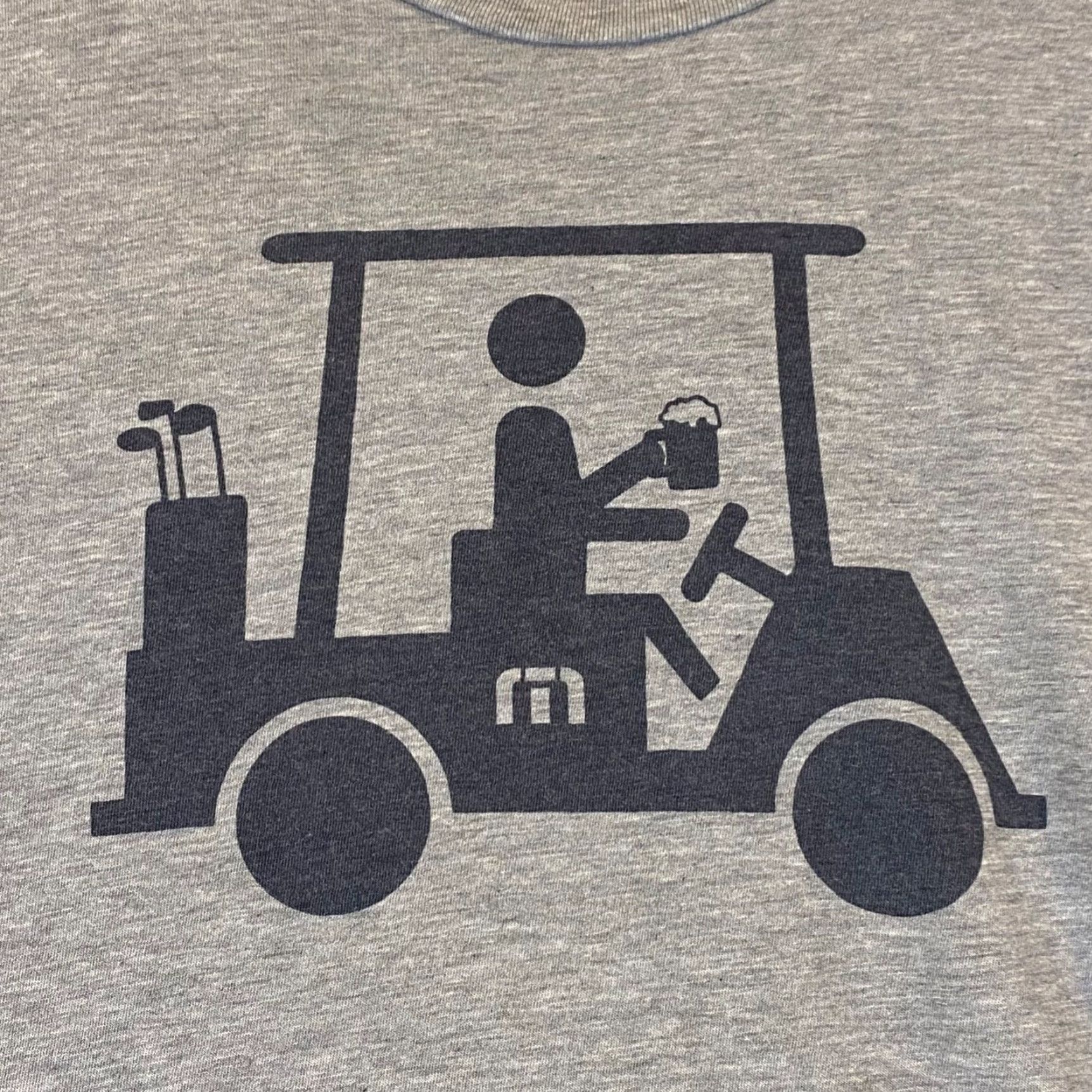 TravisMathew Travis Mathew Shirt Mens Small Gray Golf Beer Graphic Tee Short Sleeve Casual Size US S / EU 44-46 / 1 - 2 Thumbnail