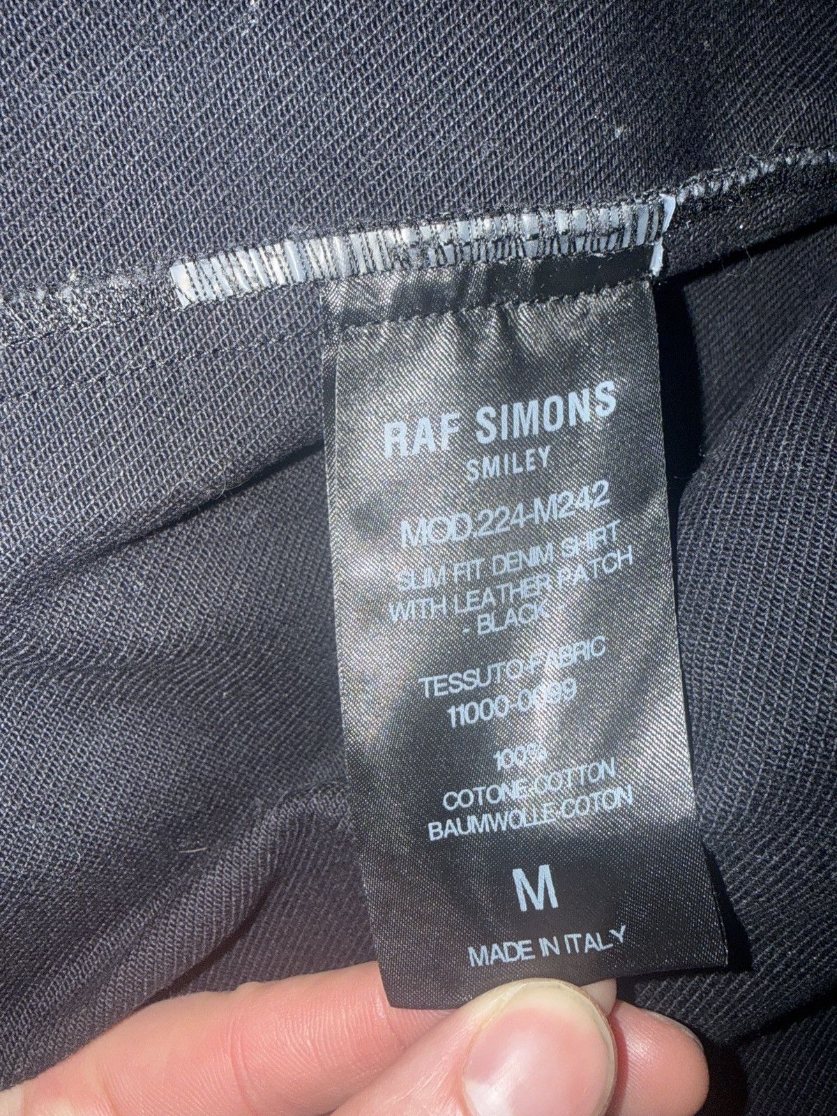 Raf Simons Raf Simons x Smiley Black Denim RS Patch Jacket Size US M / EU 48-50 / 2 - 5 Thumbnail