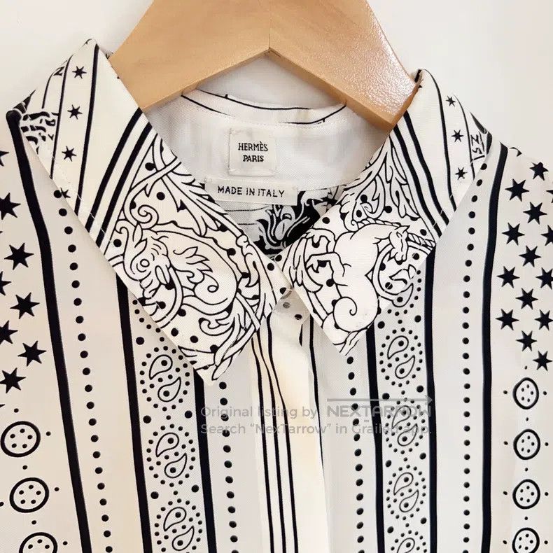 Hermes Hermes Silk Shirt Size S / US 4 / IT 40 - 3 Thumbnail