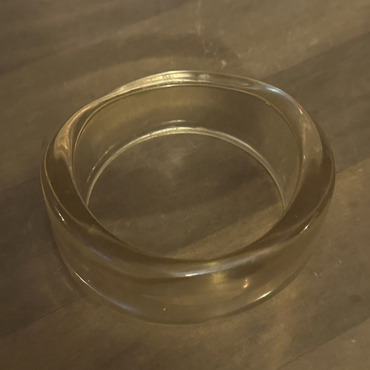Vintage Vintage chunky clear yellow lucite bangle bracelet Size ONE SIZE - 6 Thumbnail