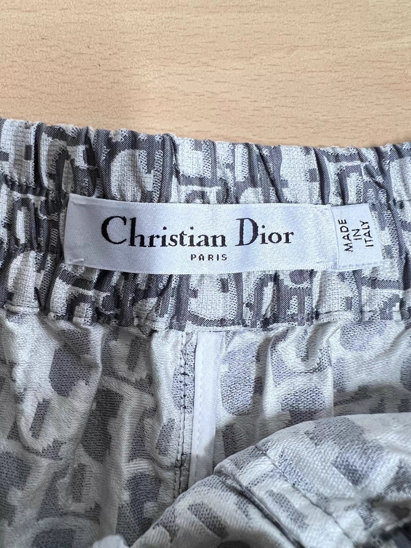 Dior Dior All-Over Jacquard Side Slogan Logo Zipper Short 32 Size 24" / US 00 / IT 34 - 4 Thumbnail