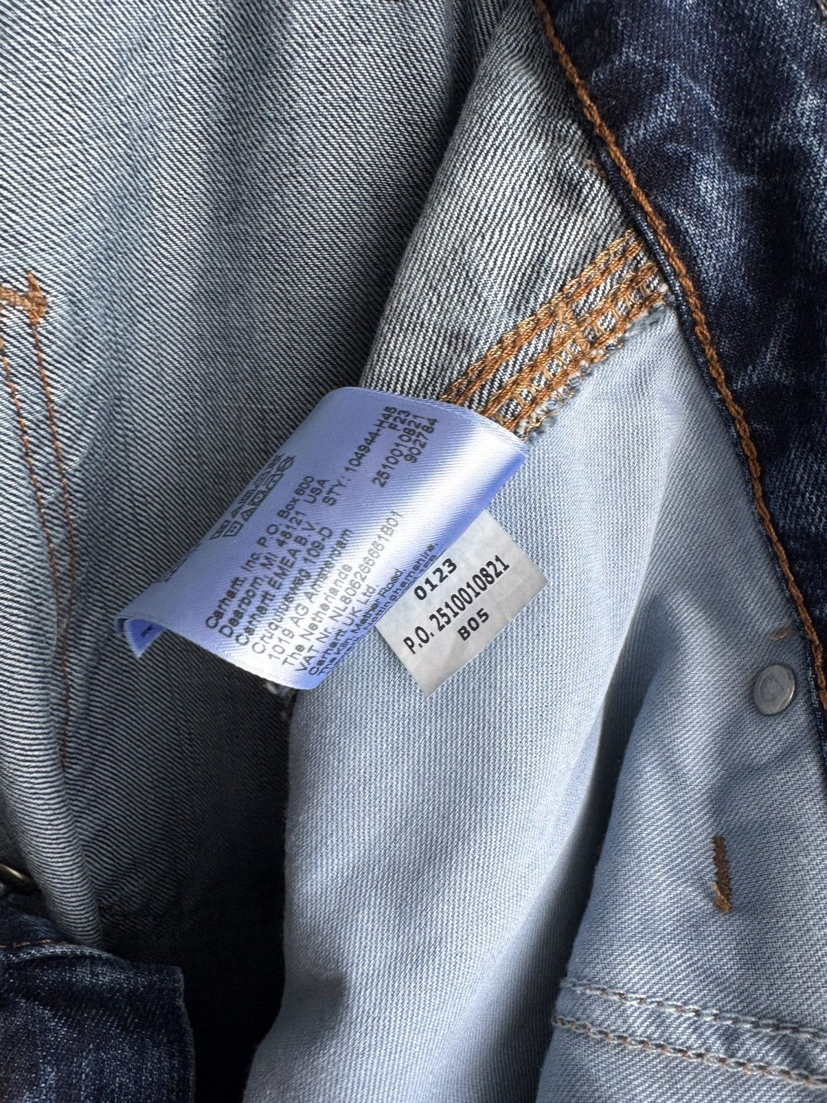 Carhartt Carhartt B04 Double Knee Loose Fit Denim Work Pants Blue Size US 33 - 13 Thumbnail