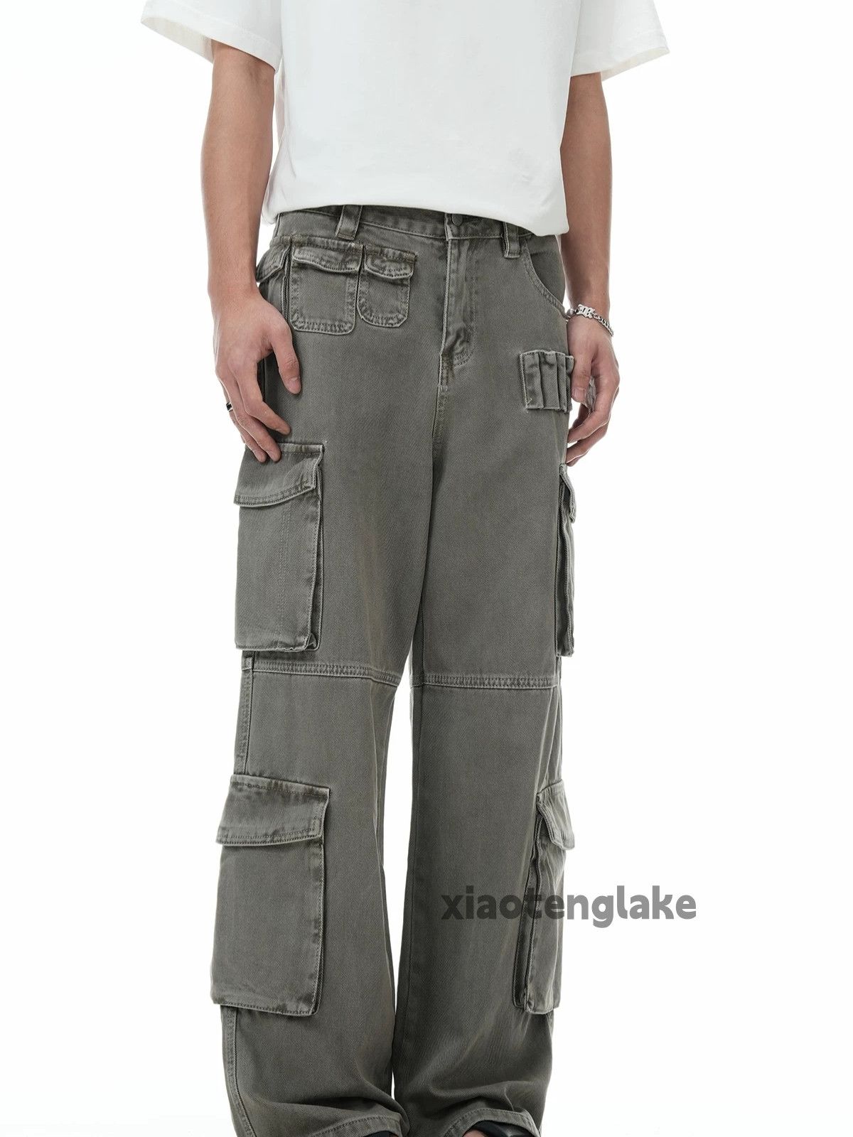 Designer × Japanese Brand × Vintage washed faded cleanfit yuppie military baggy cargo pants Size US 30 / EU 46 - 4 Thumbnail