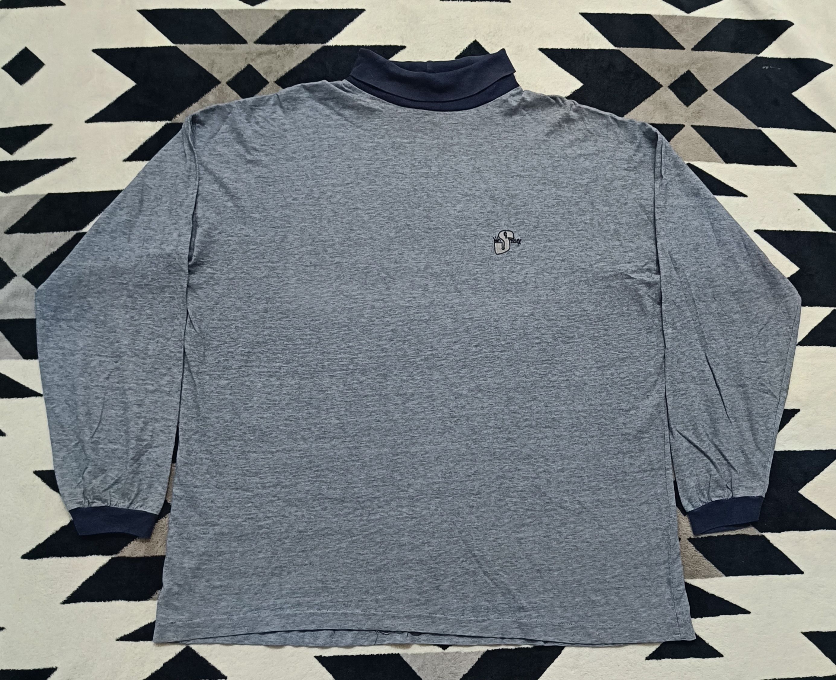 Stussy ??Rare Vintage 80s Stussy Round Neck Long Sleeve Tee 