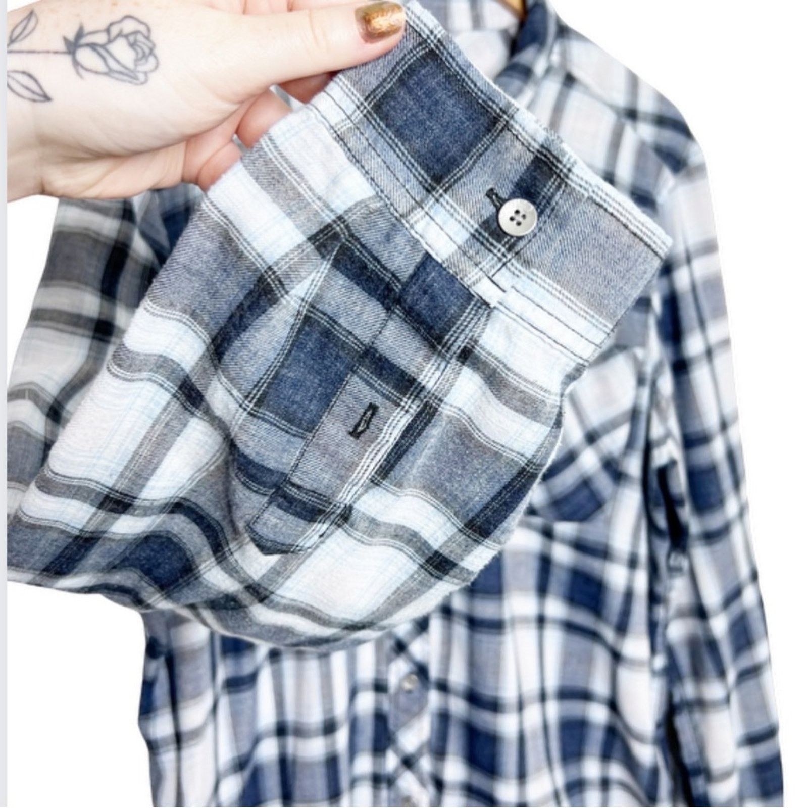 Calvin Klein Calvin Klein Plaid Long Sleeve Button Down Classic Flannel Size XXL / US 16-18 / IT 52-54 - 4 Thumbnail